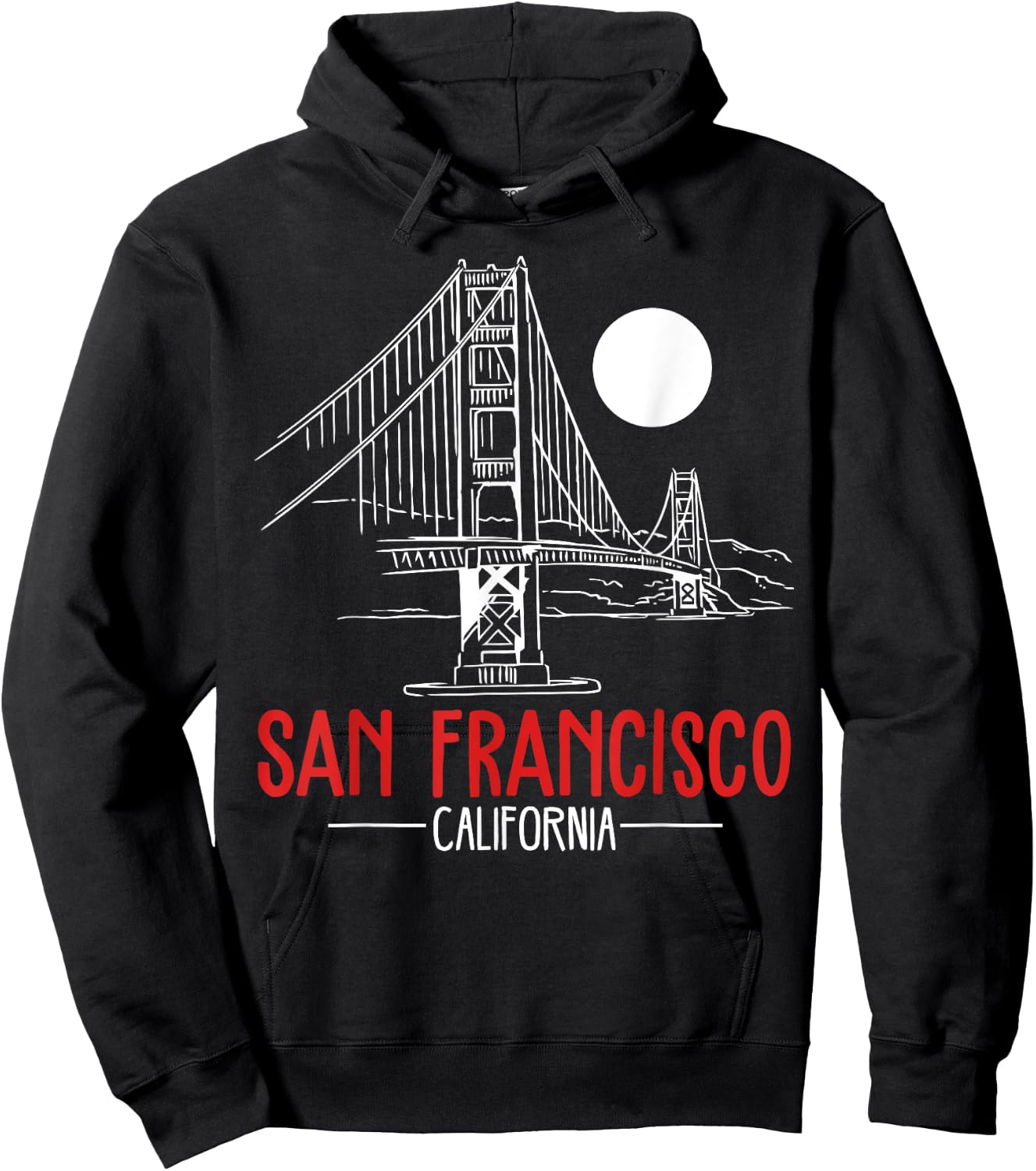 San Francisco Gold Gate Bridge Gift design Hoodie - Hoodie | Black