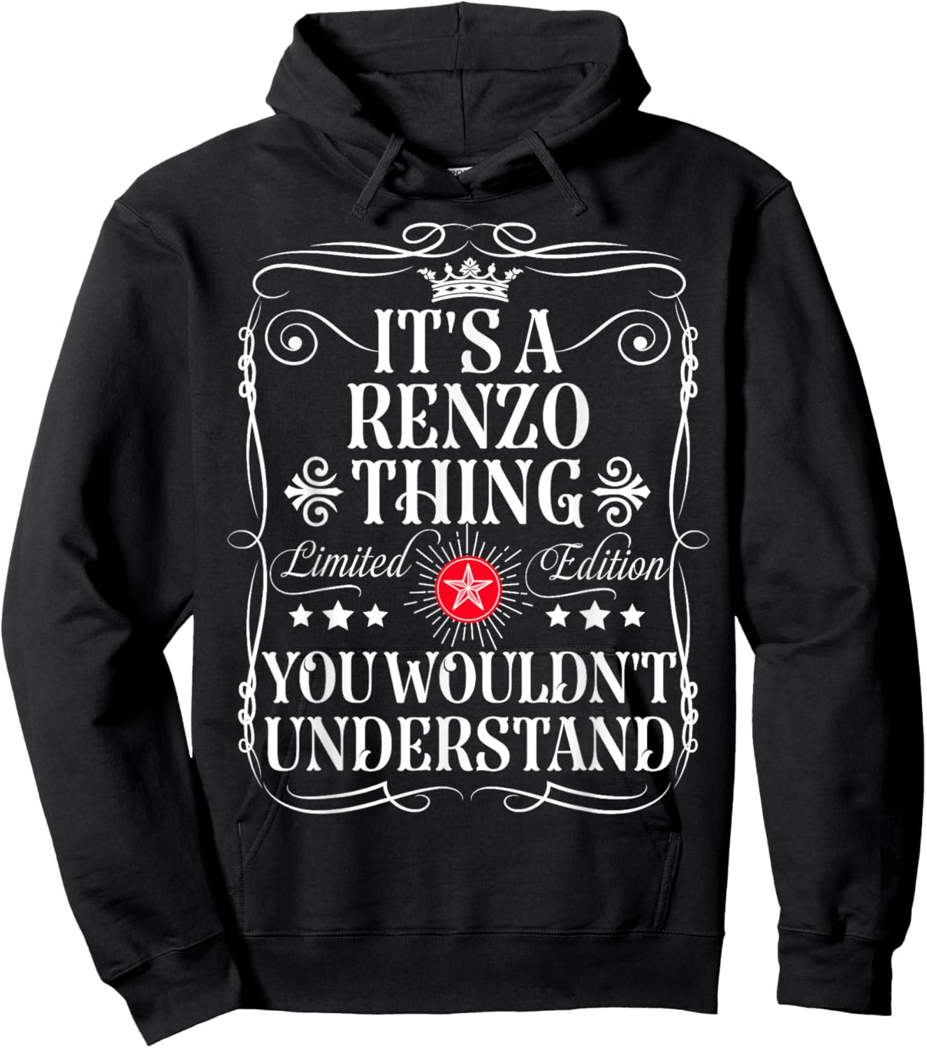 Renzo Name Its A Renzo Thing You Wouldn't Understand Hoodie - Hoodie | Black