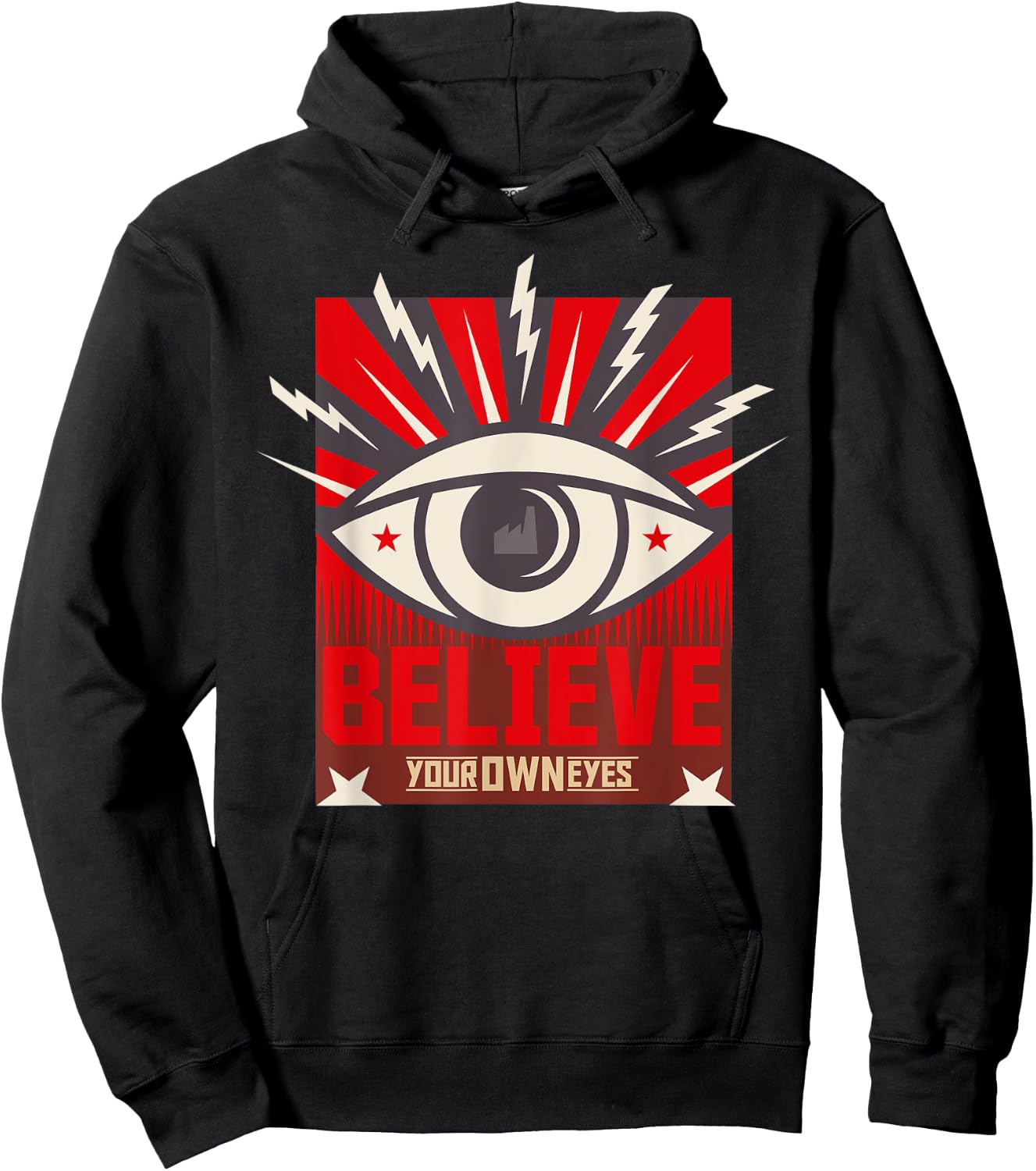 Believe Your Own Eyes All Seeing Eye Illuminati Women Men Hoodie - Hoodie | Black