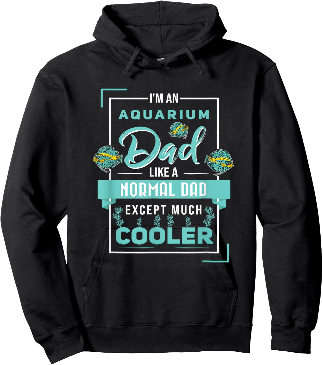 Aquarium Dad Discus Fish Aquarist Fish Breeder Hoodie - Hoodie | Black