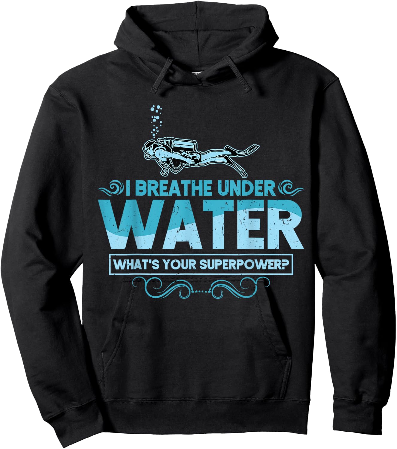 Scuba Diving Shirt Men Women Scuba Diver Gift Ocean Lover Hoodie - Hoodie | Black