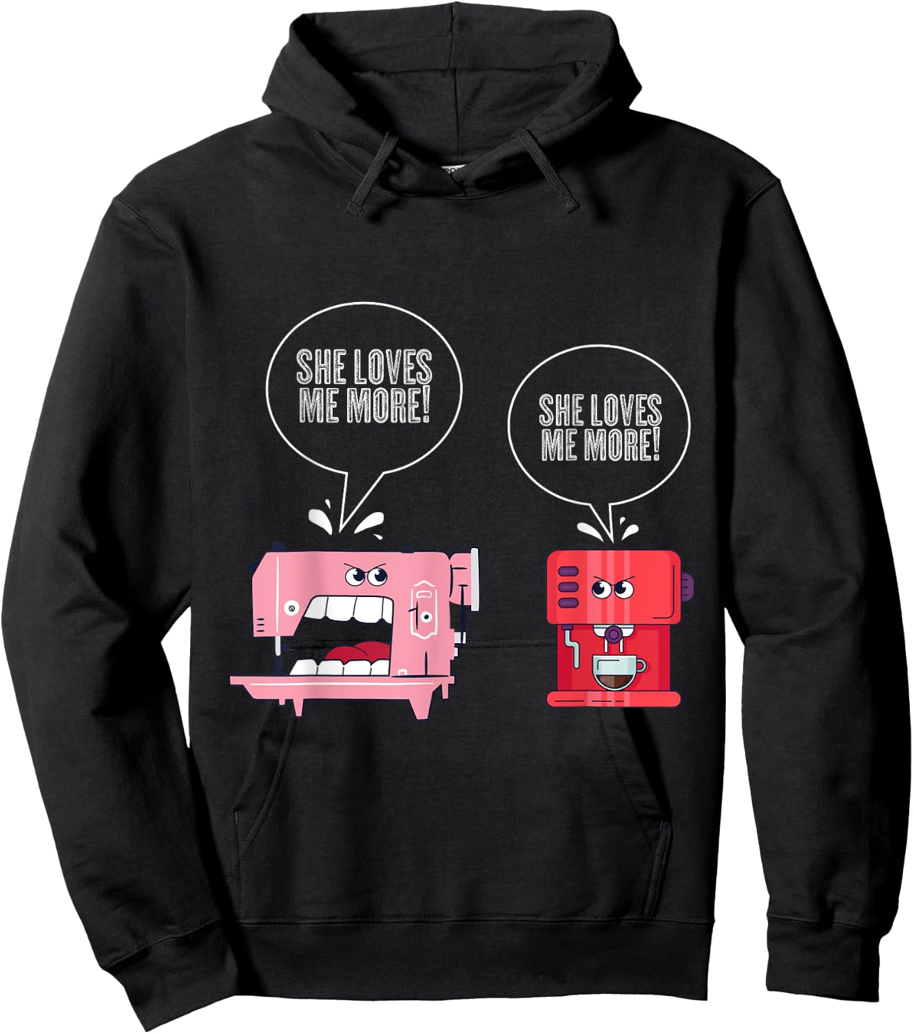 Sewing Machine Coffee Funny Sewing Hoodie - Hoodie | Black