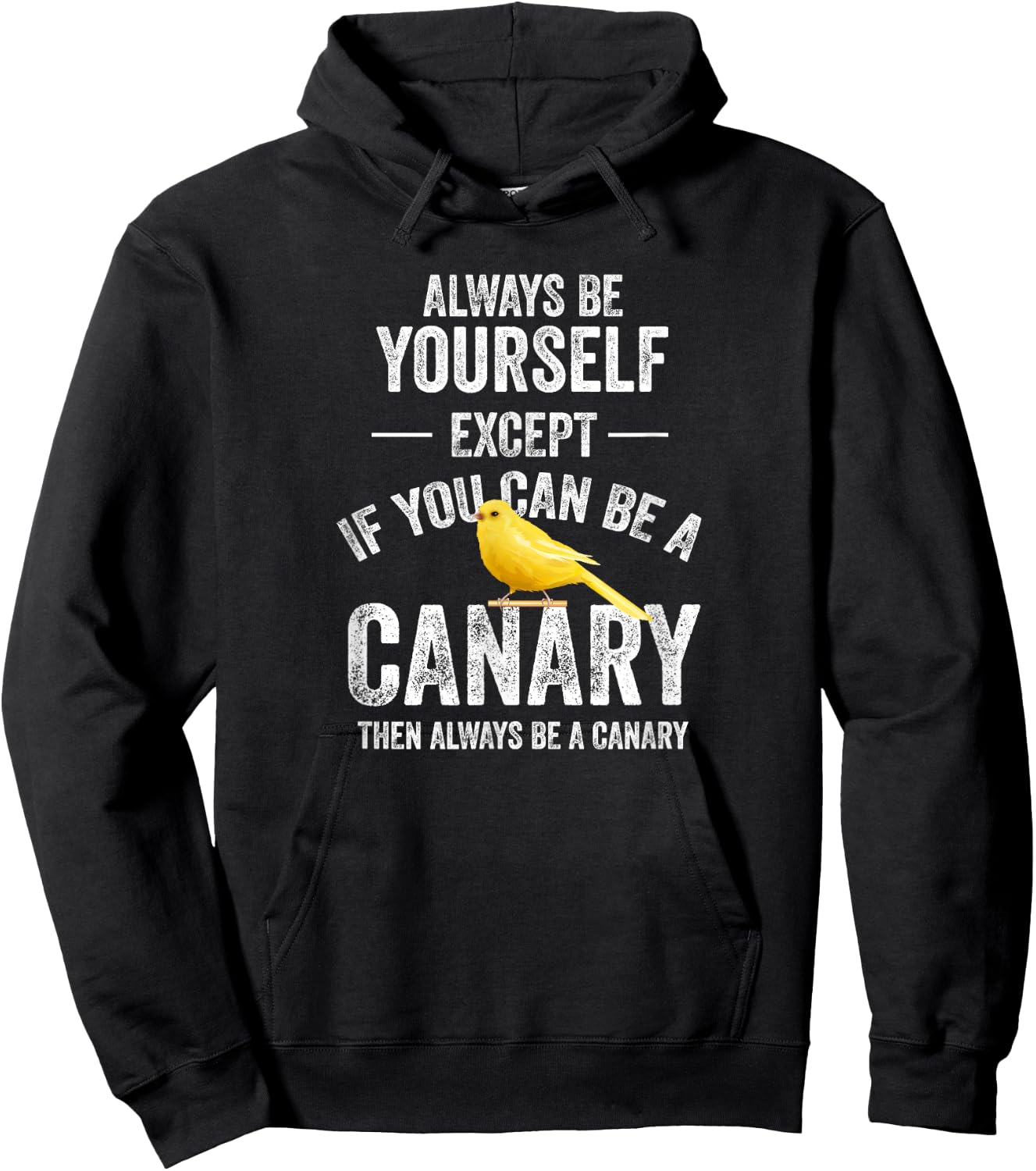 Be A Canary Canary Bird Pet Hoodie - Hoodie | Black