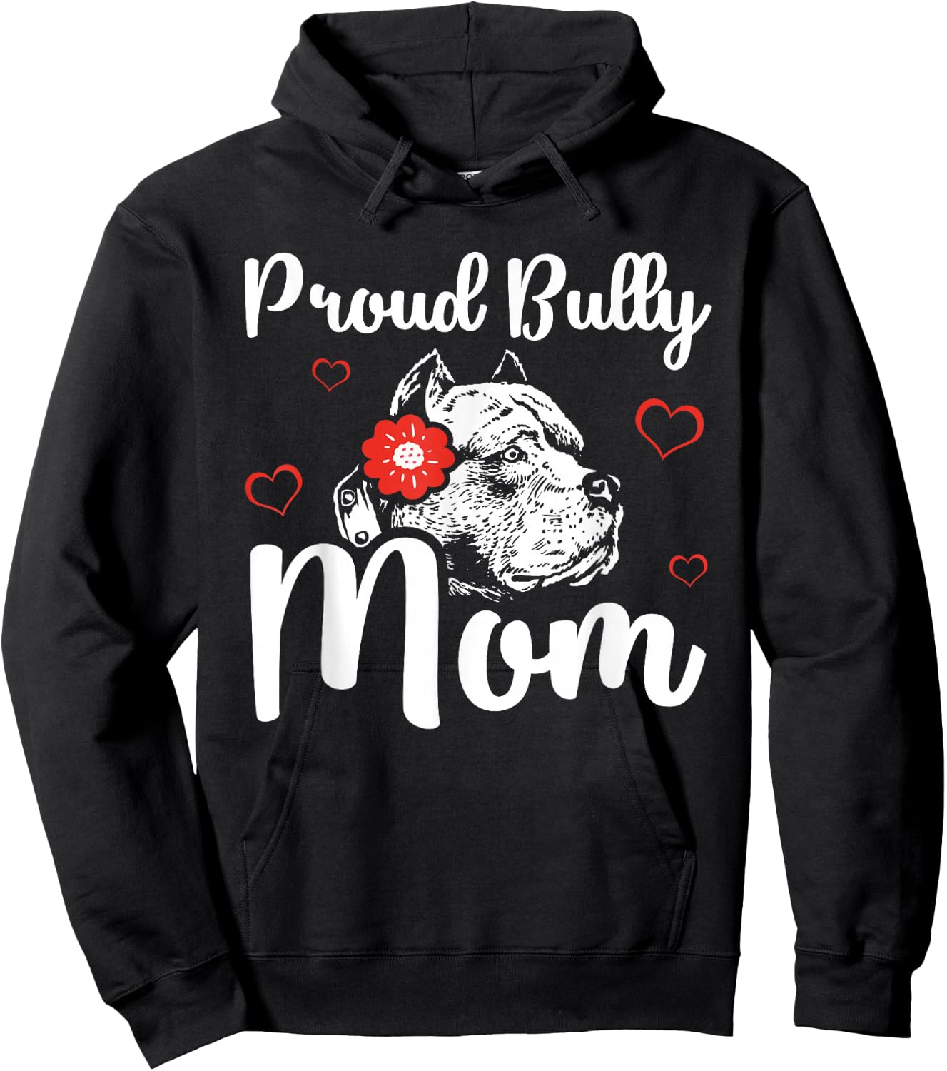 Bully Mom | American Bully Pitbull Dog Owner Hoodie - Hoodie | Black