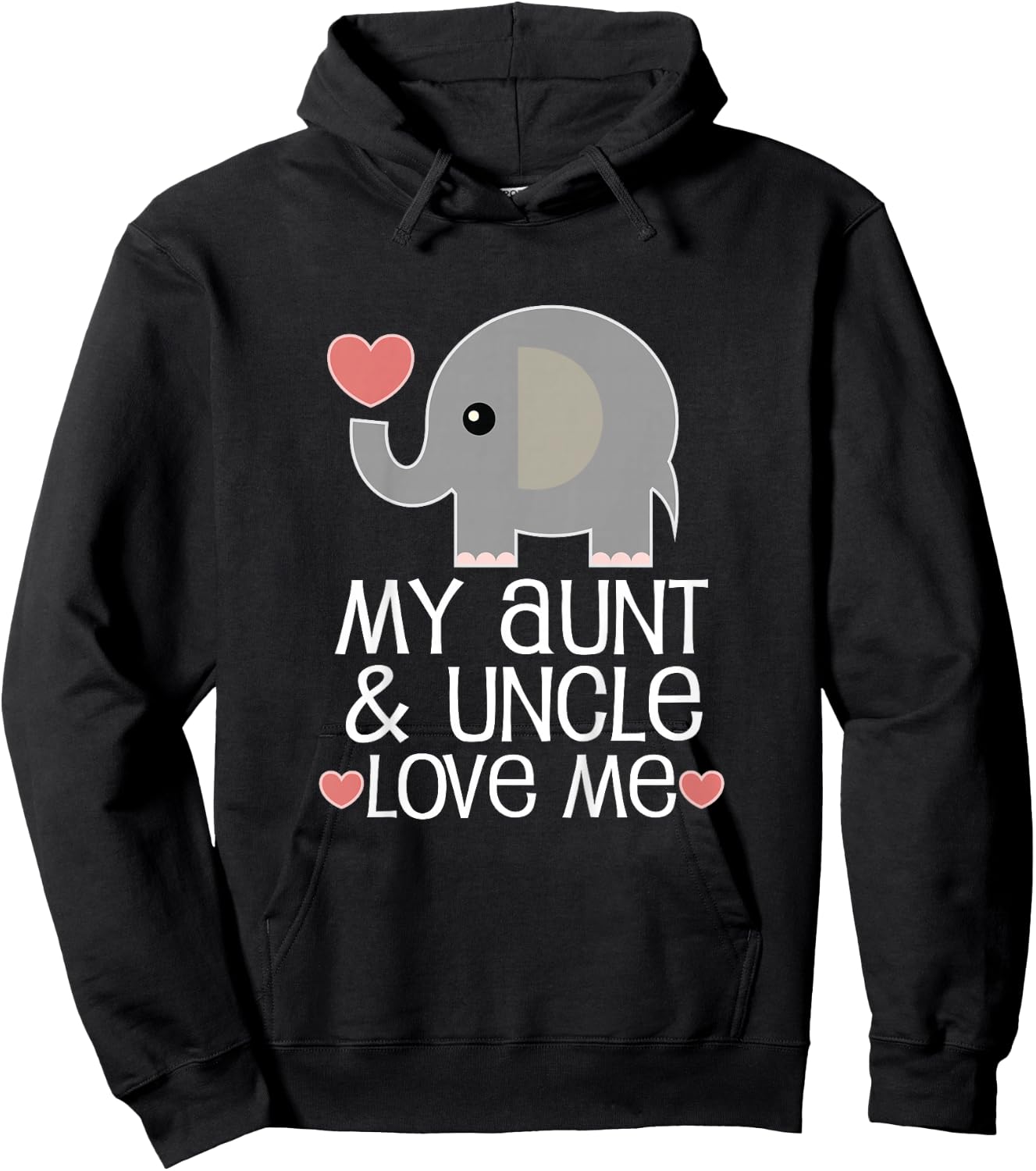 My Aunt and Uncle Love Me Nephew Hoodie - Hoodie | Black