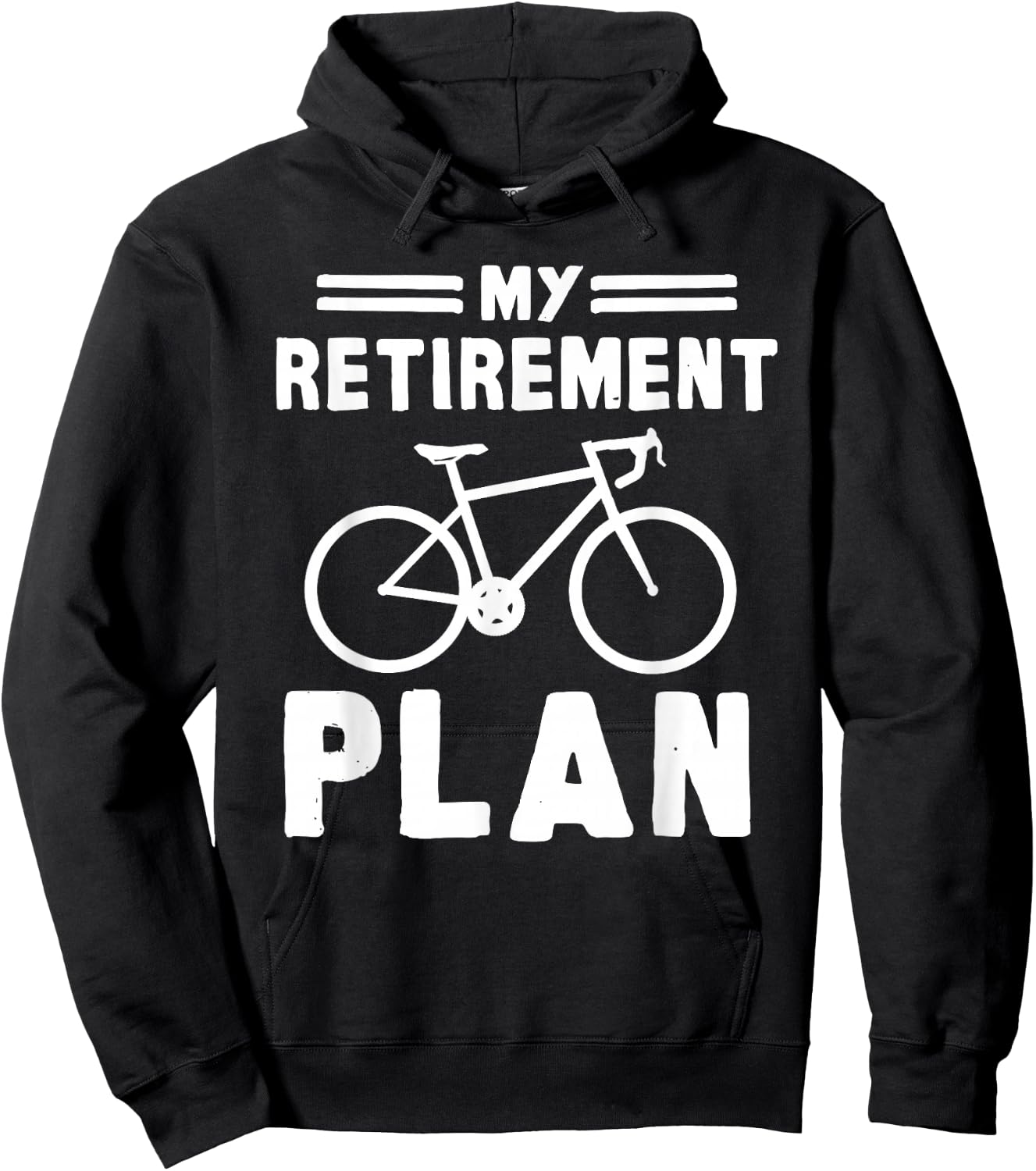 My Retirement Plan Bicycle Bike Gift Retirement Hoodie - Hoodie | Black