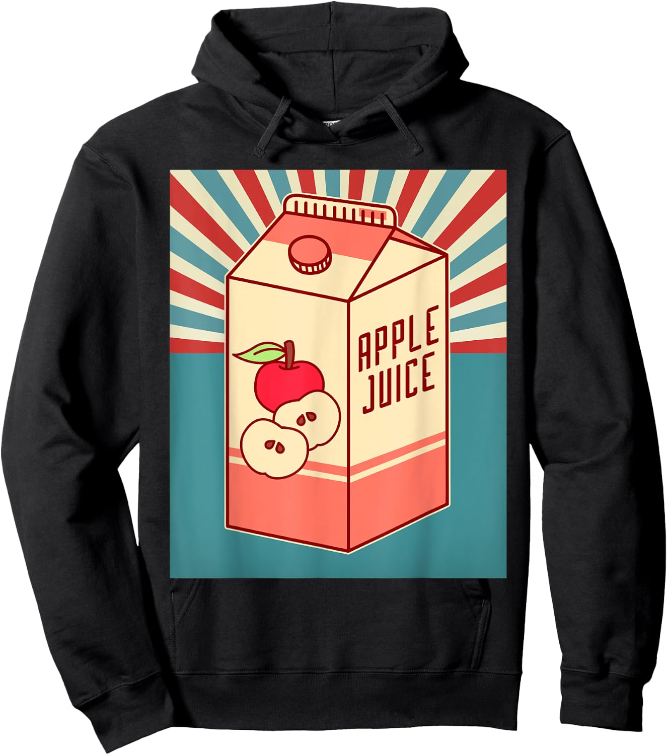 Vintage Japanese apple juice Hoodie - Hoodie | Black