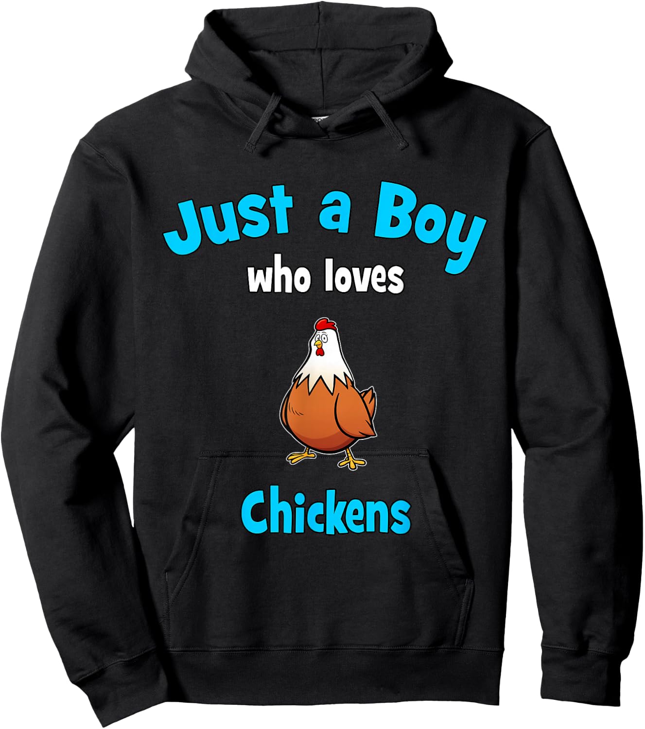Chicken Shirt for Boys | Children's Chickens Hoodie - Hoodie | Black