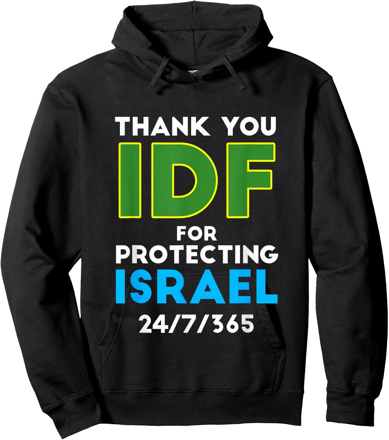 Thank You IDF - Israel Defence Forces Israeli Army Tzahal Hoodie - Hoodie | Black