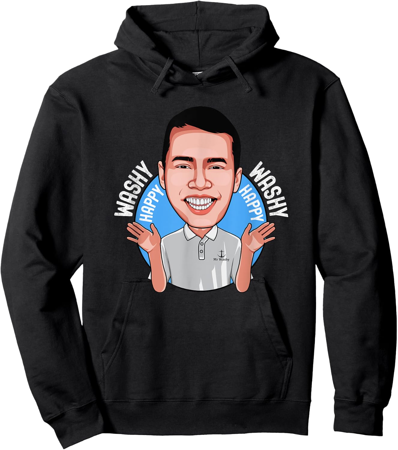 Washy Washy Happy Happy Song Inspired Funny Cruise Wear Hoodie - Hoodie | Black