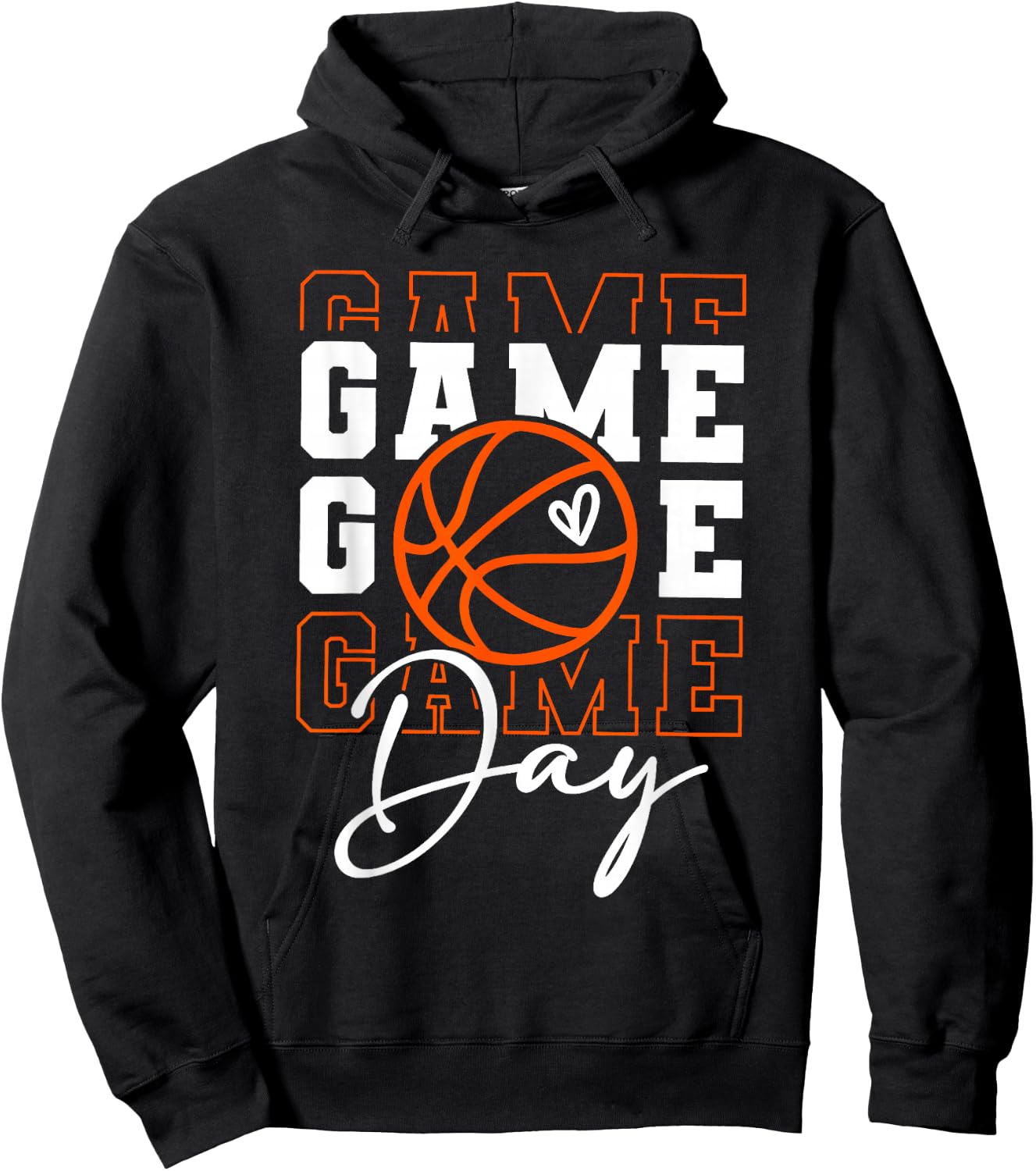 Game Day Basketball Shirt Wineb For Boy Girl Basketball Mom Hoodie - Hoodie | Black