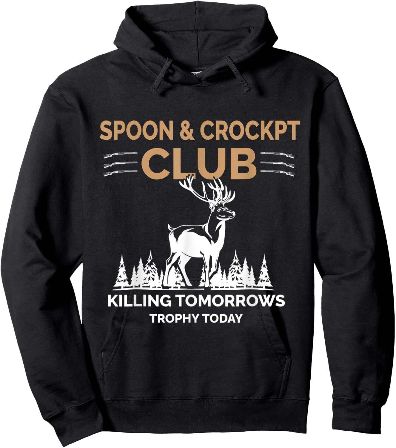 Spoon and Crockpot Club Killing Tomorrows Trophy Today Hoodie - Hoodie | Black