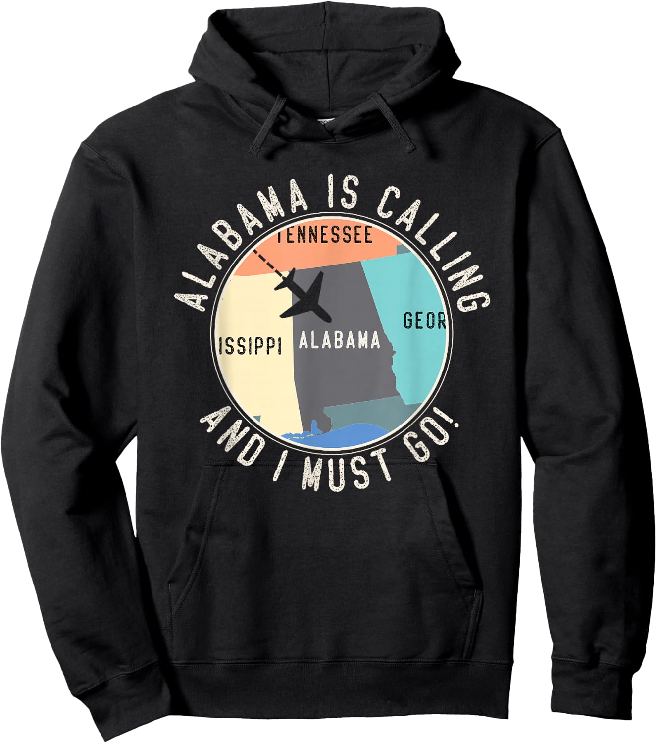 Alabama Is Calling And I Must Go Alabama State Hoodie - Hoodie | Black