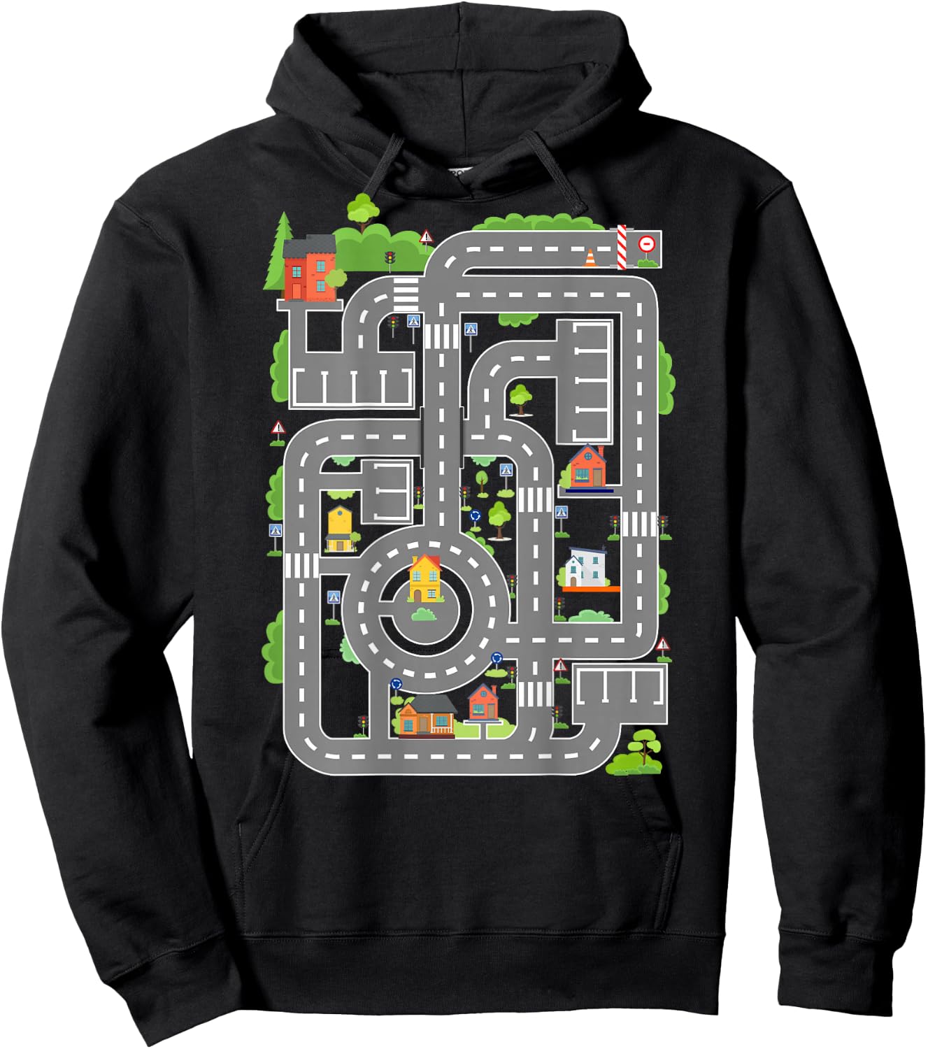 Play Cars On Dad's Back Shirt Funny Kids and Fathers Play Hoodie - Hoodie | Black