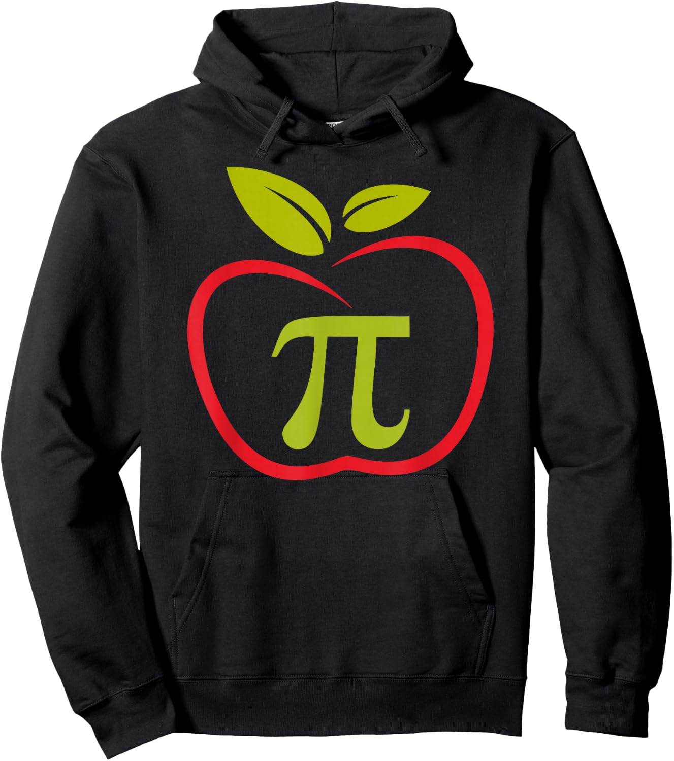 Apple Pi - Apple Pie - Funny Pi day math pun - Mathematics Hoodie - Hoodie | Black