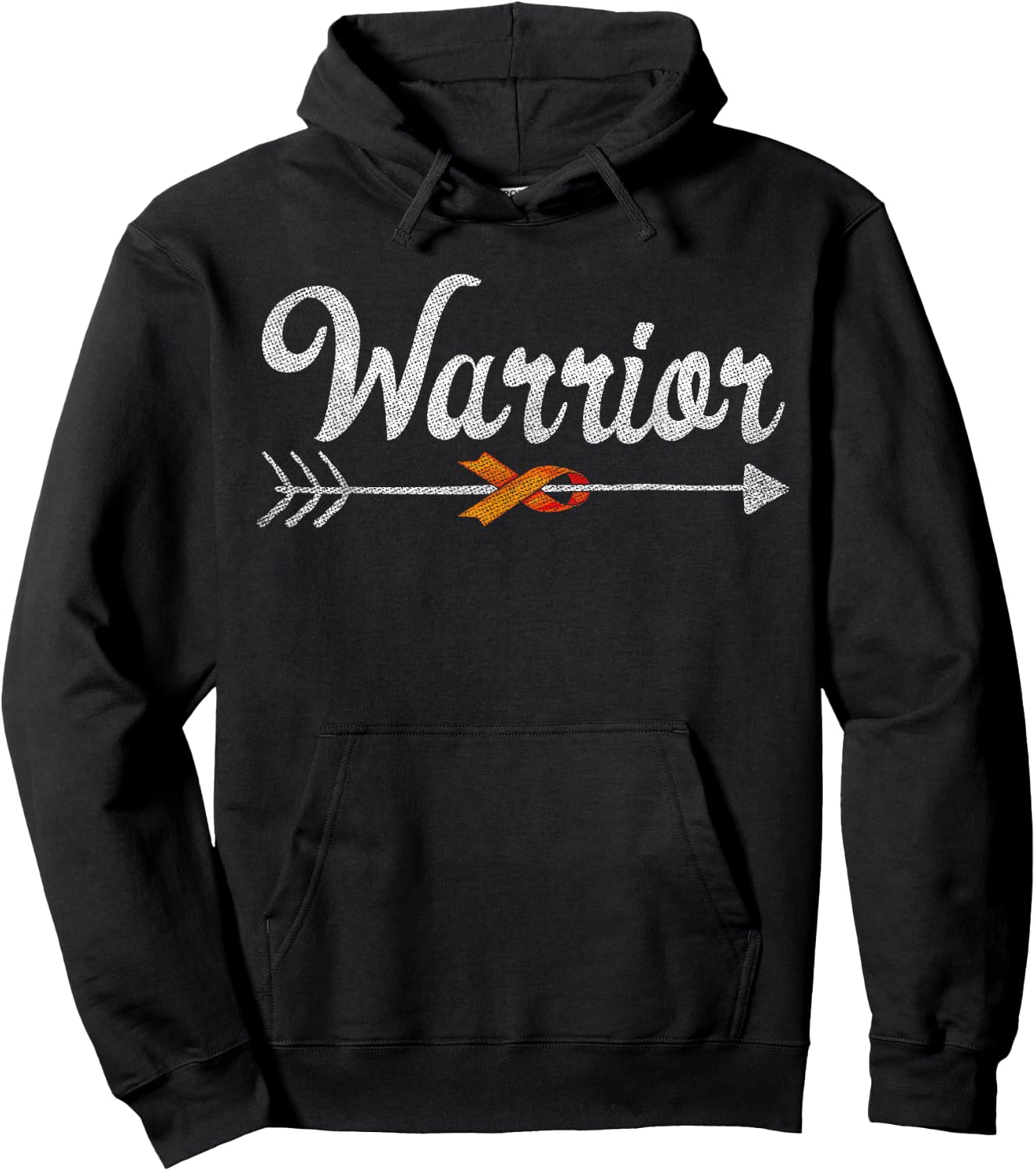 Kidney Cancer Awareness Support Gift Warrior Hoodie - Hoodie | Black