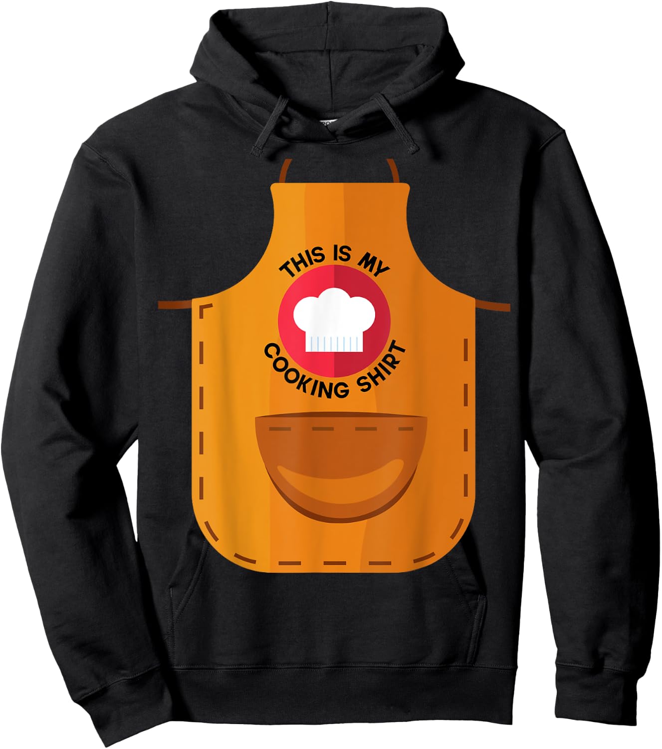 Apron This Is My Cooking Shirt Chef Hat Professional Chef Hoodie - Hoodie | Black