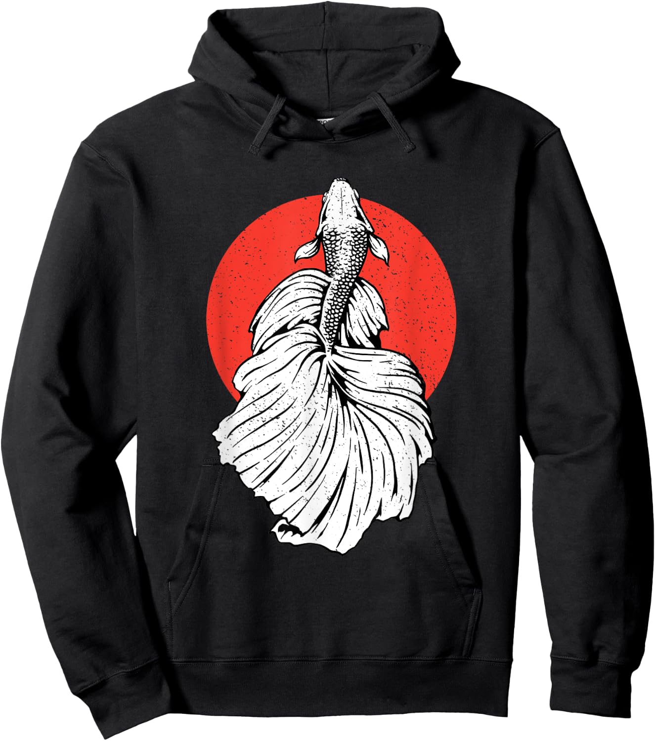 Funny Retro Vintage Betta Fish Hoodie - Hoodie | Black