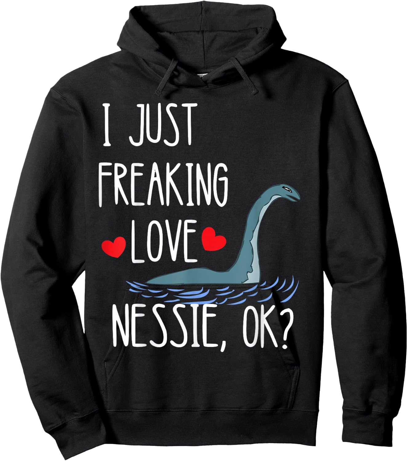 Loch Ness Monster Nessie Scotland Irish Fabulous Creatures Hoodie - Hoodie | Black