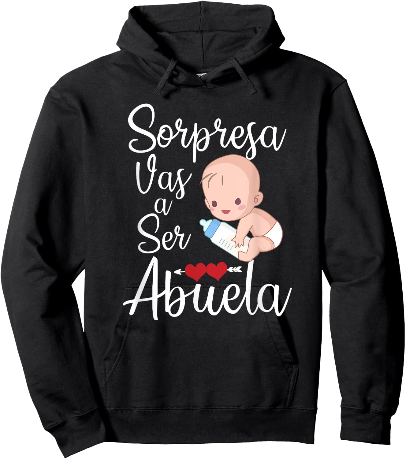 Sorpresa Vas a Ser Abuela Hoodie - Hoodie | Black