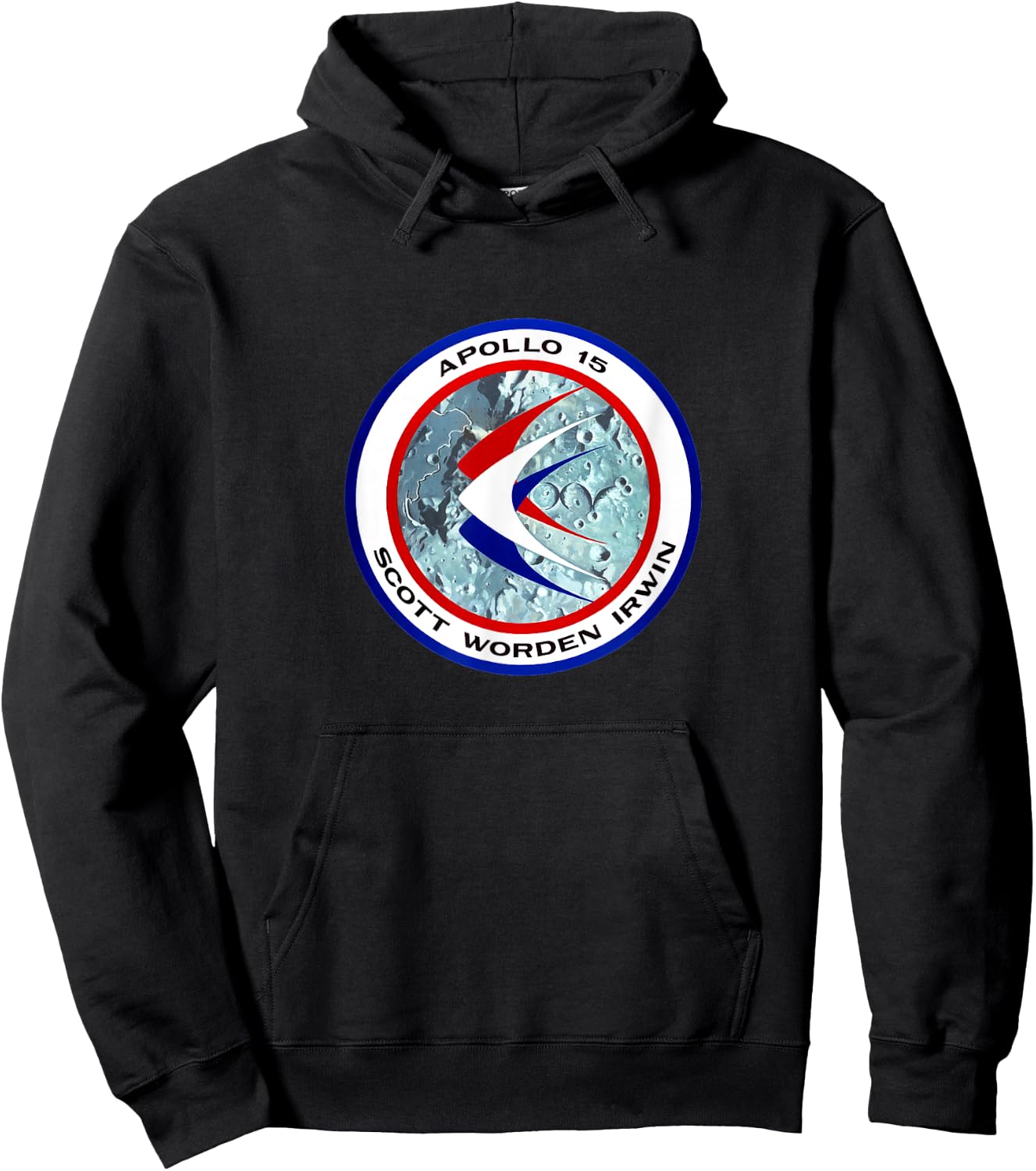 Apollo 15 Mission Patch Insignia Space Exploration Hoodie - Hoodie | Black