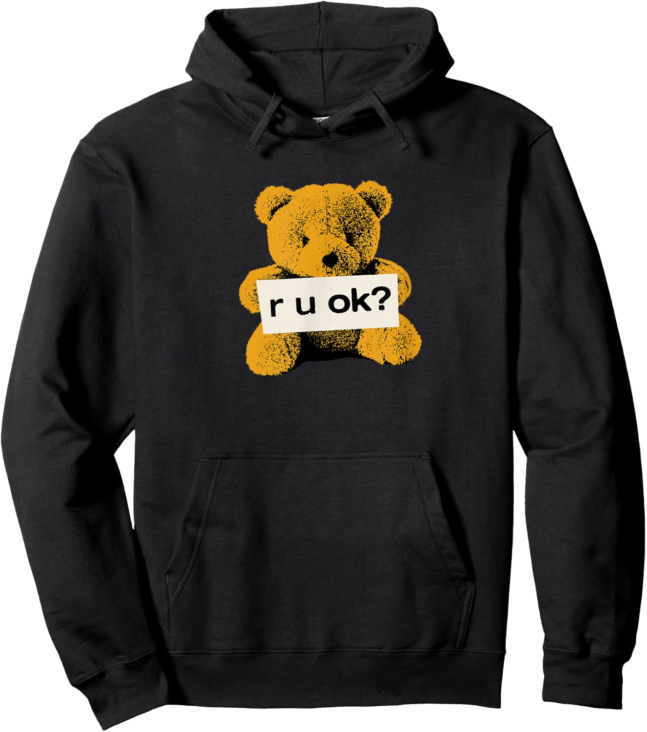 Official Yungblud Teddy r u ok? Black Hoodie - Hoodie | Black