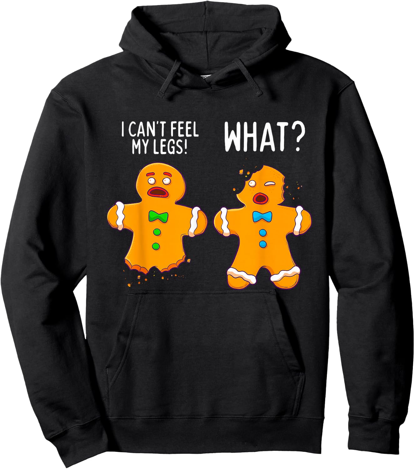 Gingerbread Men Christmas Funny Cookie Baking Gift Hoodie - Hoodie | Black