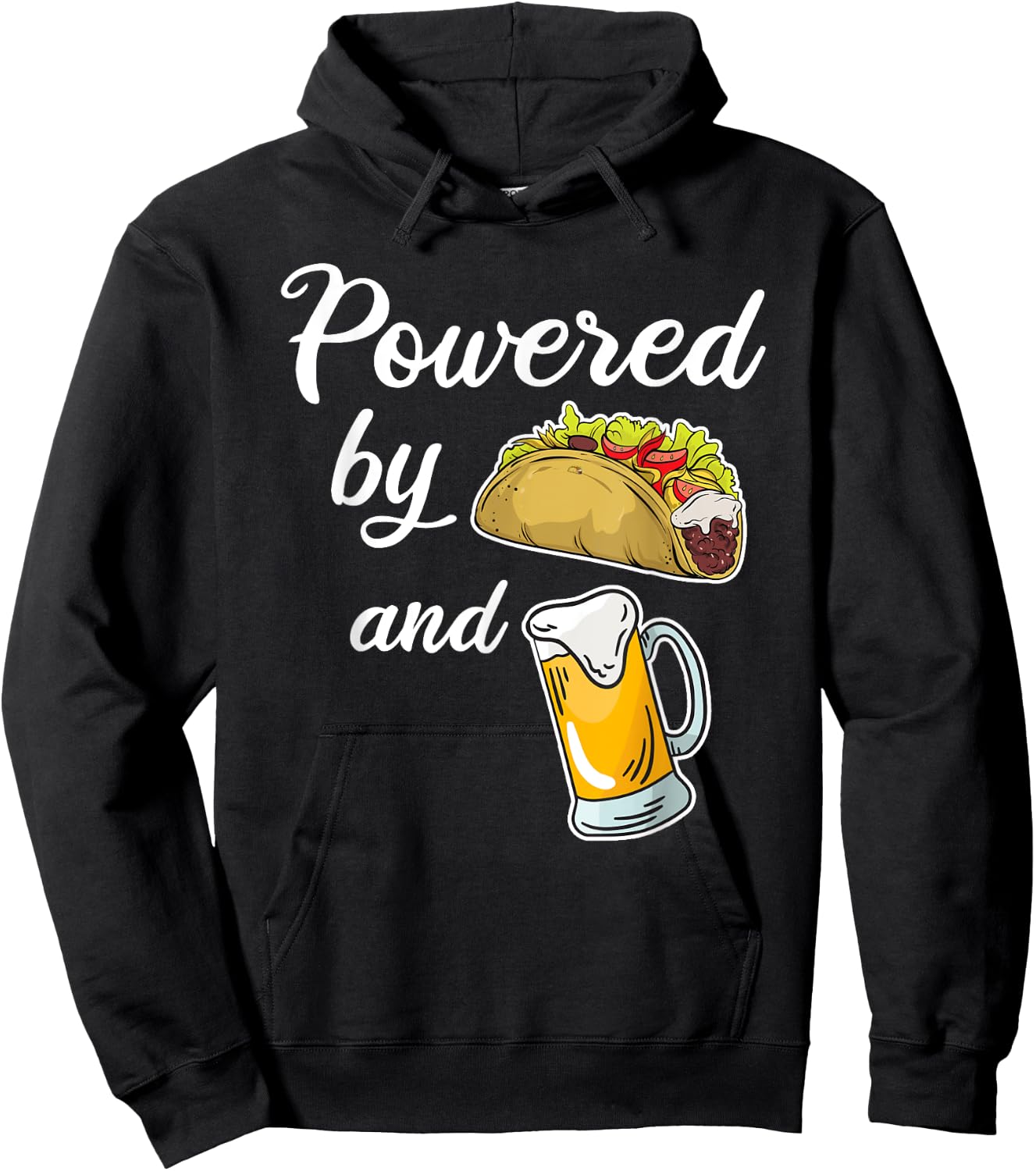 Taco Beer Shirt Funny Taco & Beer Lover Joke Taco Gift Hoodie - Hoodie | Black