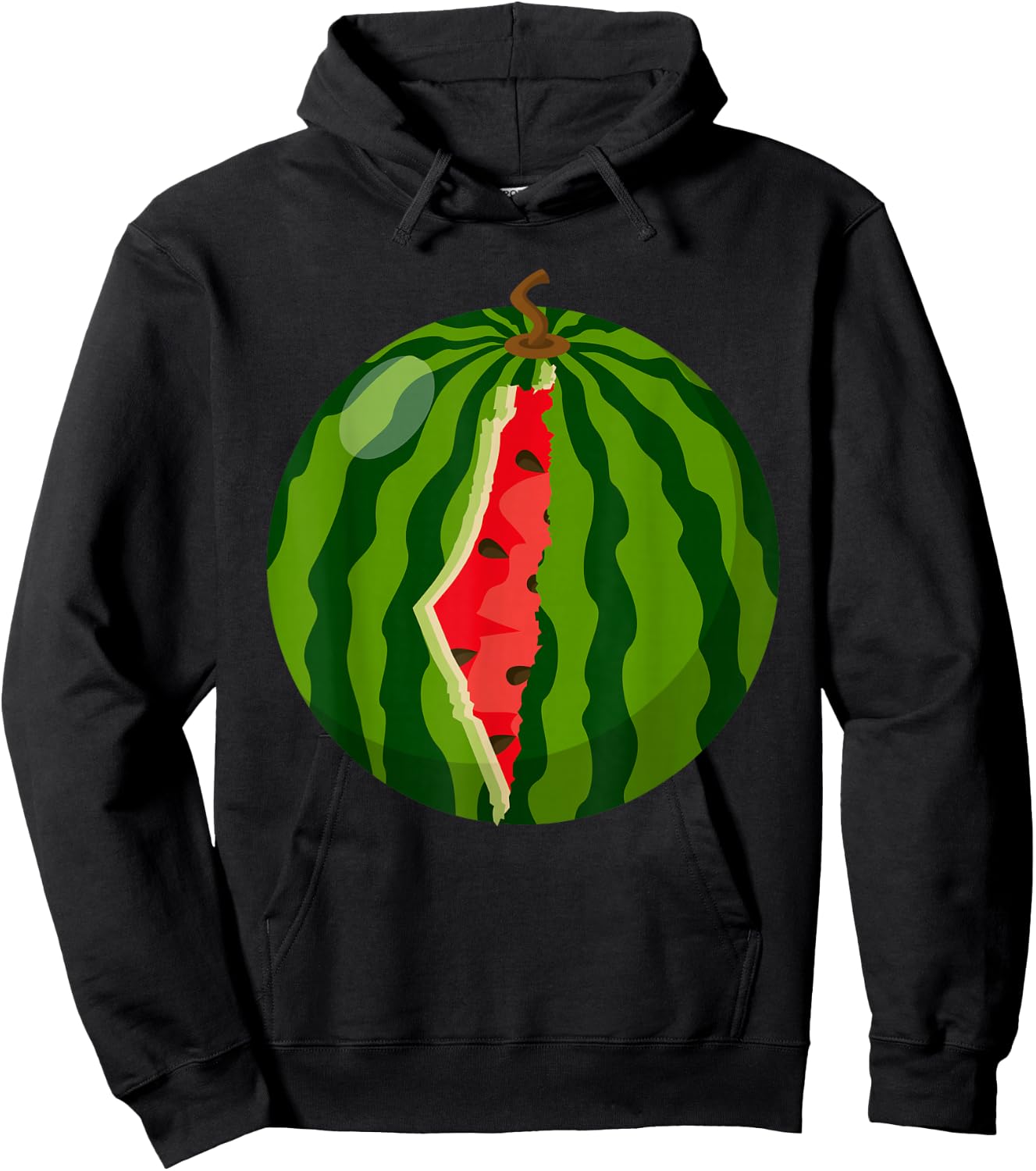 Palestine Map Watermelon Arabic Calligraphy Hoodie - Hoodie | Black