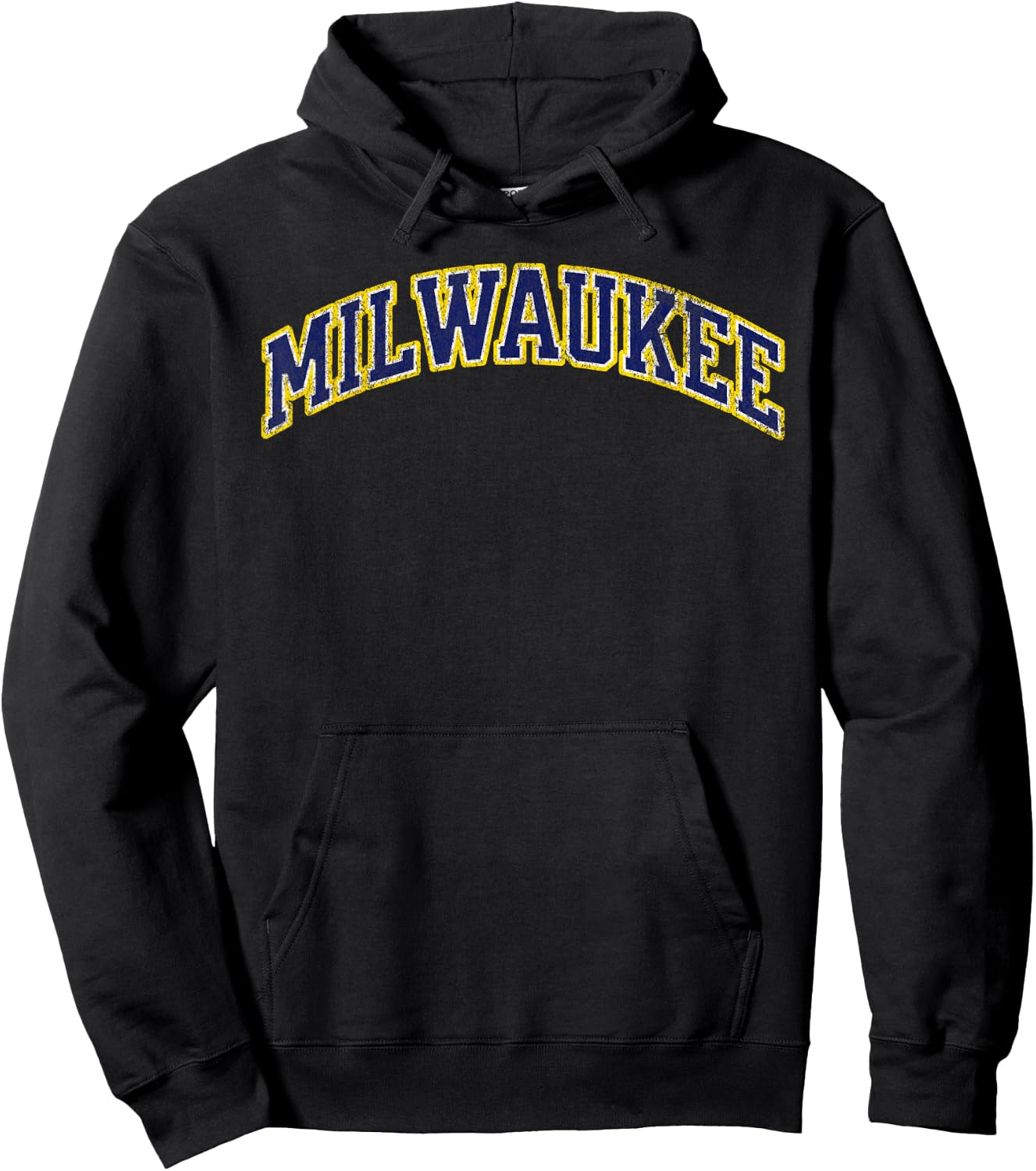 Milwaukee vintage baseball city Hoodie - Hoodie | Black