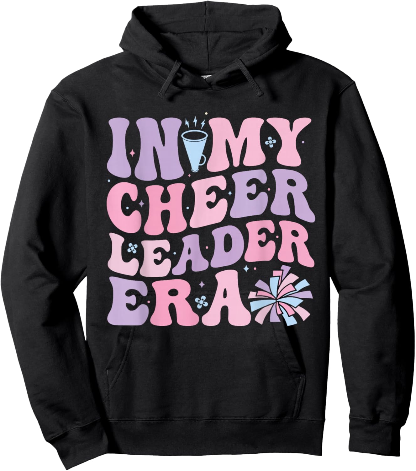 In My Cheerleader Era Cheerleading Funny Cheer Women Girls Hoodie - Hoodie | Black