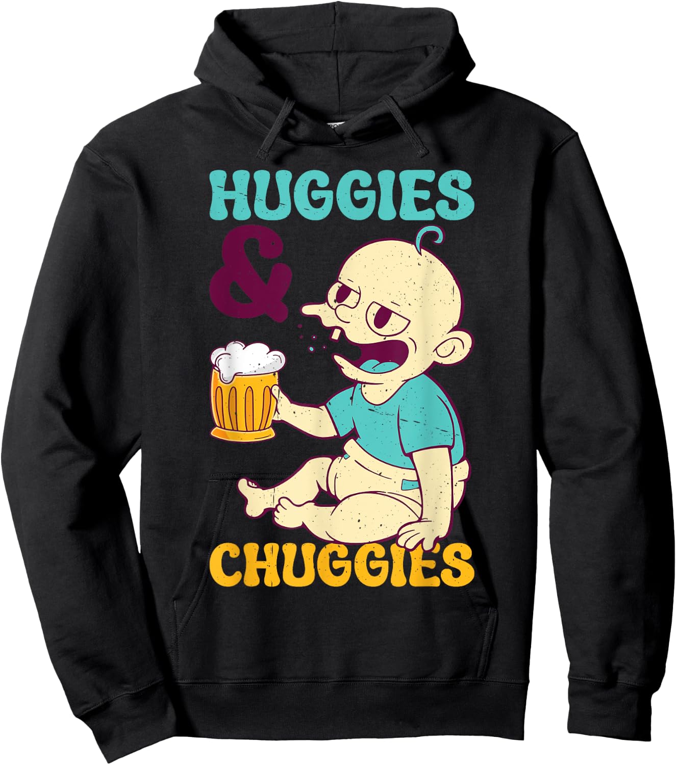 Huggies & Chuggies Hoodie - Hoodie | Black