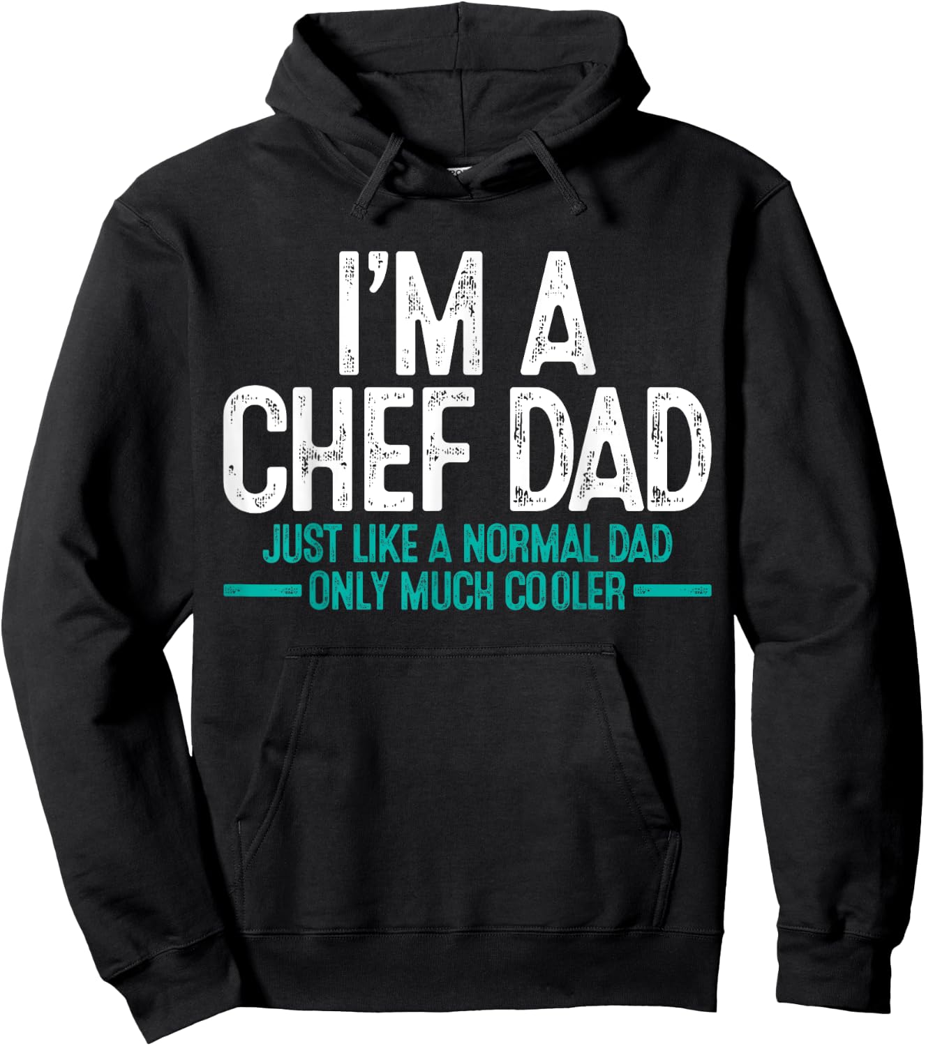 Chef Dad Daddy Cook Father's Day Gift Hoodie - Hoodie | Black