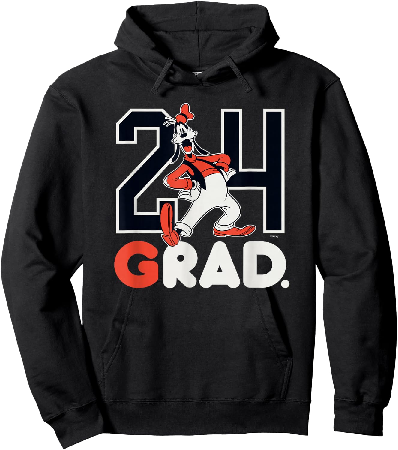 Disney Goofy Wheel Grade Class of '24 Graduation 2024 Hoodie - Hoodie | Black