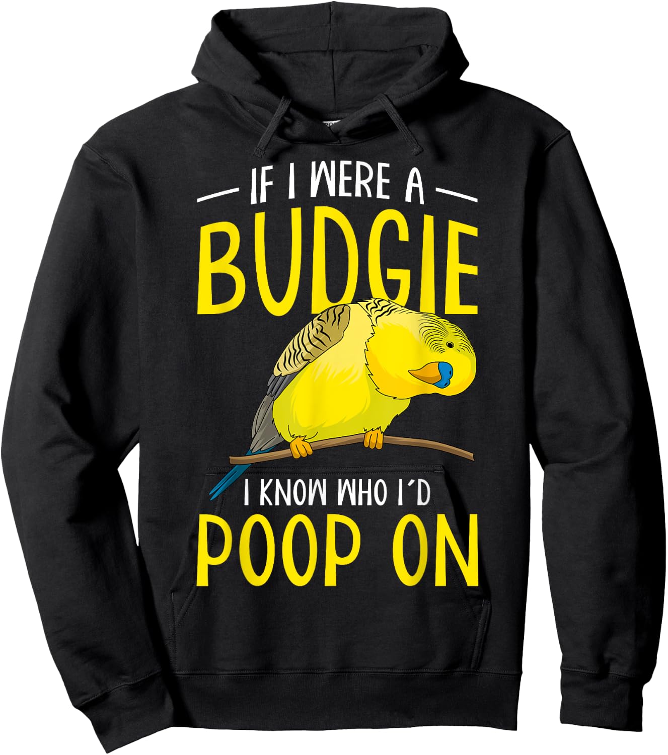 Budgie Lovers Parakeet Budgerigar Funny Women Men Hoodie - Hoodie | Black