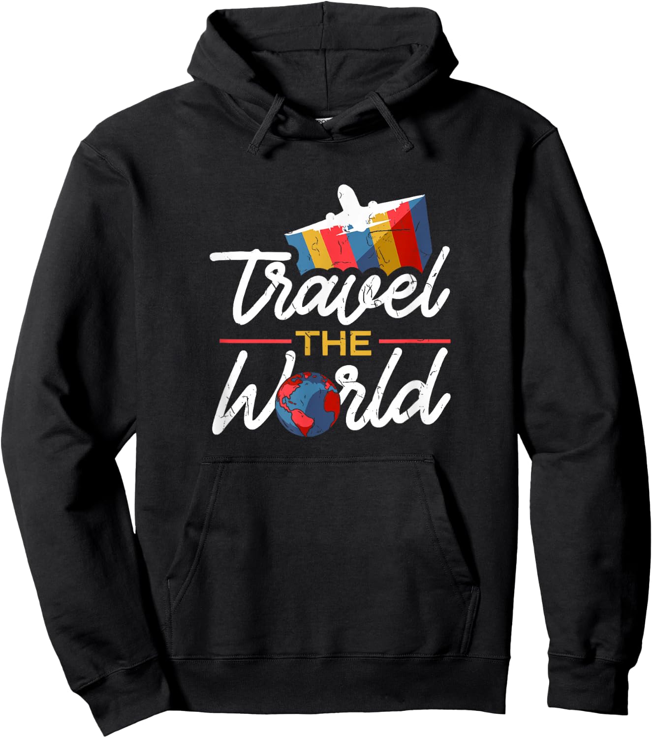 World Trip Travel Around World Tour Traveller Gift Hoodie - Hoodie | Black