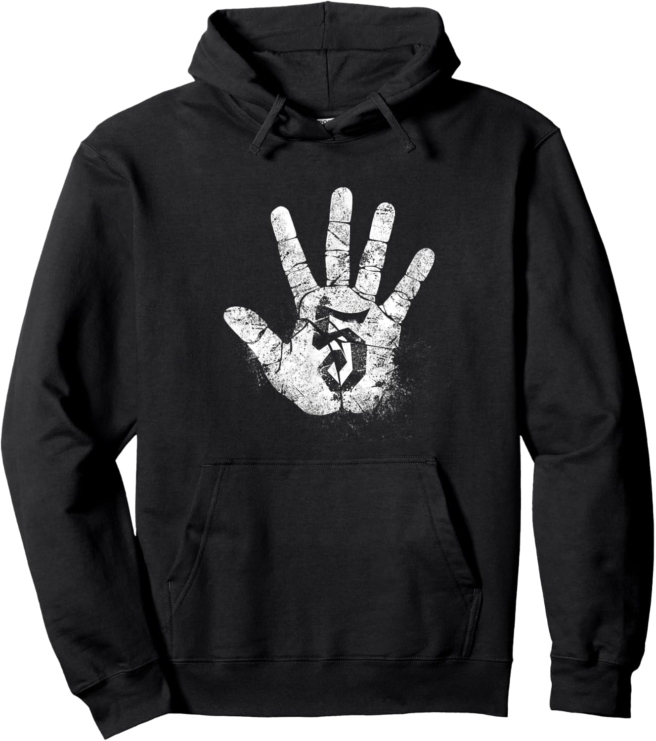 Number 5 Hi Five Hand Sign Hello Greeting Play Games Academy Hoodie - Hoodie | Black