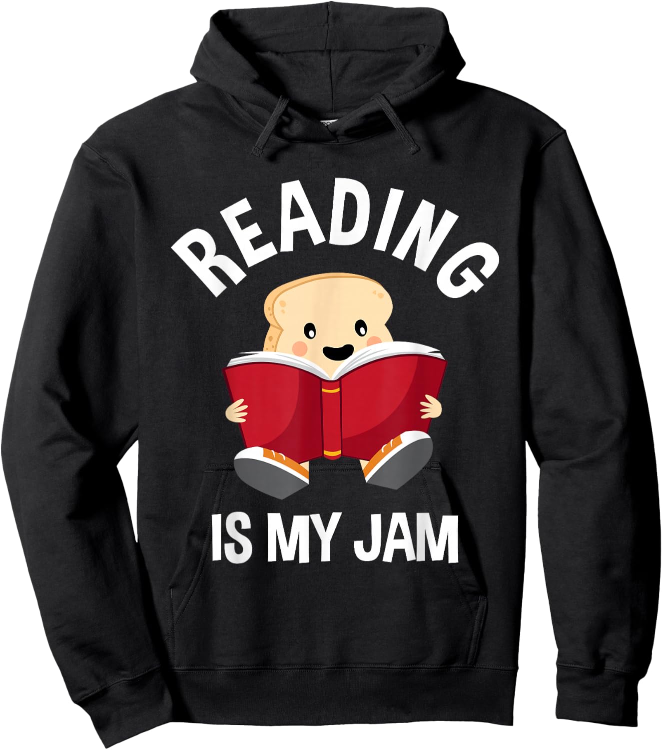 Reading is My Jam - Funny Pun - Book Lover Gift & Reading Hoodie - Hoodie | Black