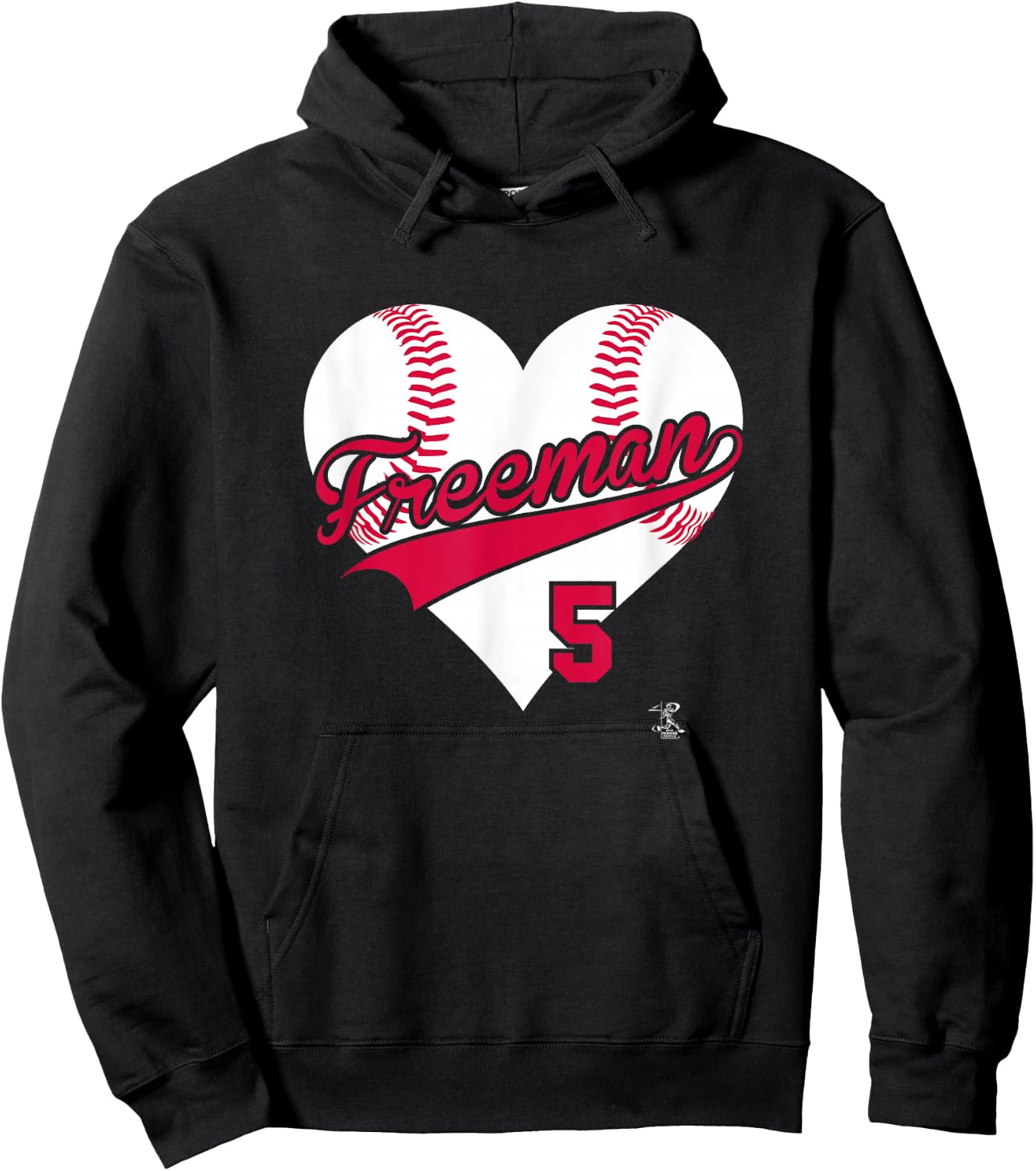 Freddie Freeman Baseball Heart Gameday Hoodie - Hoodie | Black