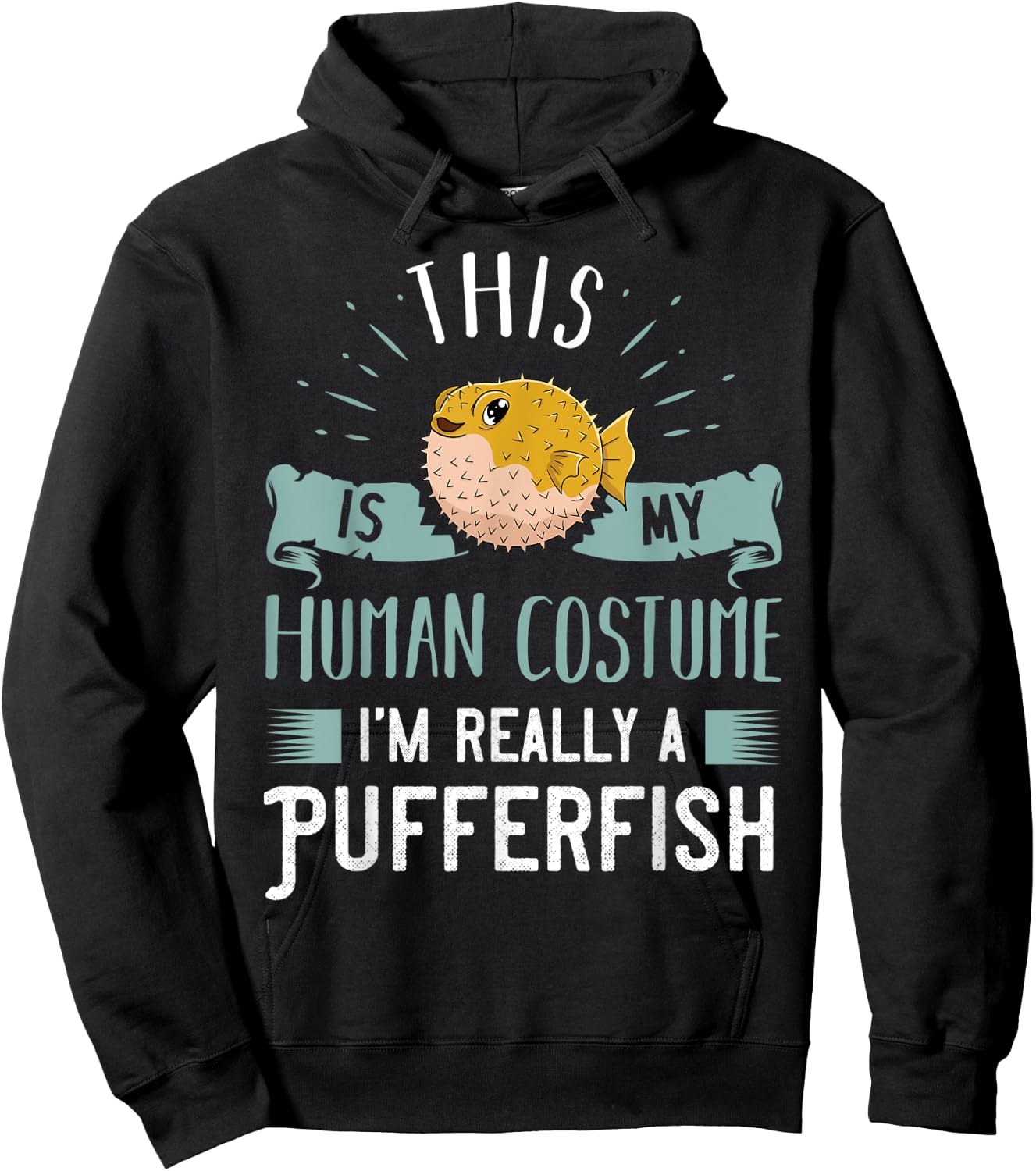 Pufferfish Blowfish Balloonfish Puffer Fish Hoodie - Hoodie | Black