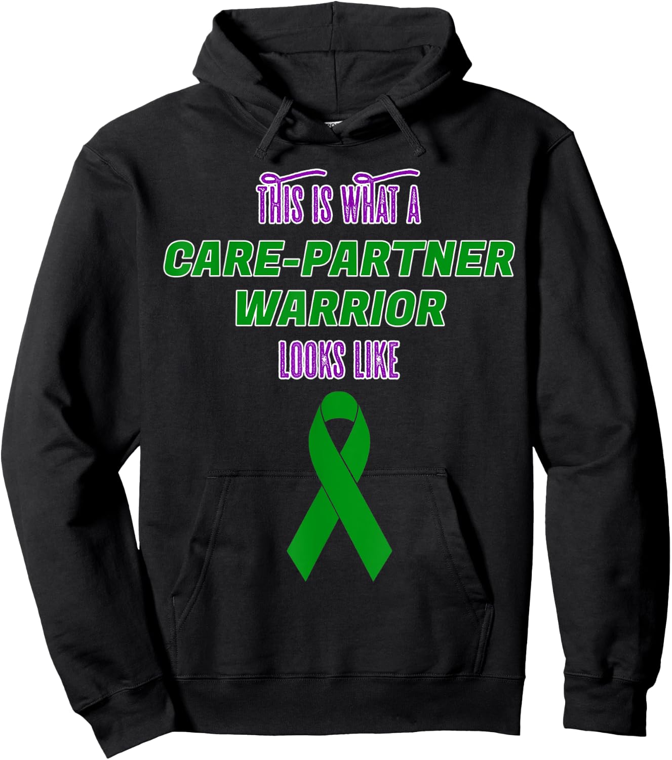 This is What a Care Partner Warrior looks like Kidney Hoodie - Hoodie | Black