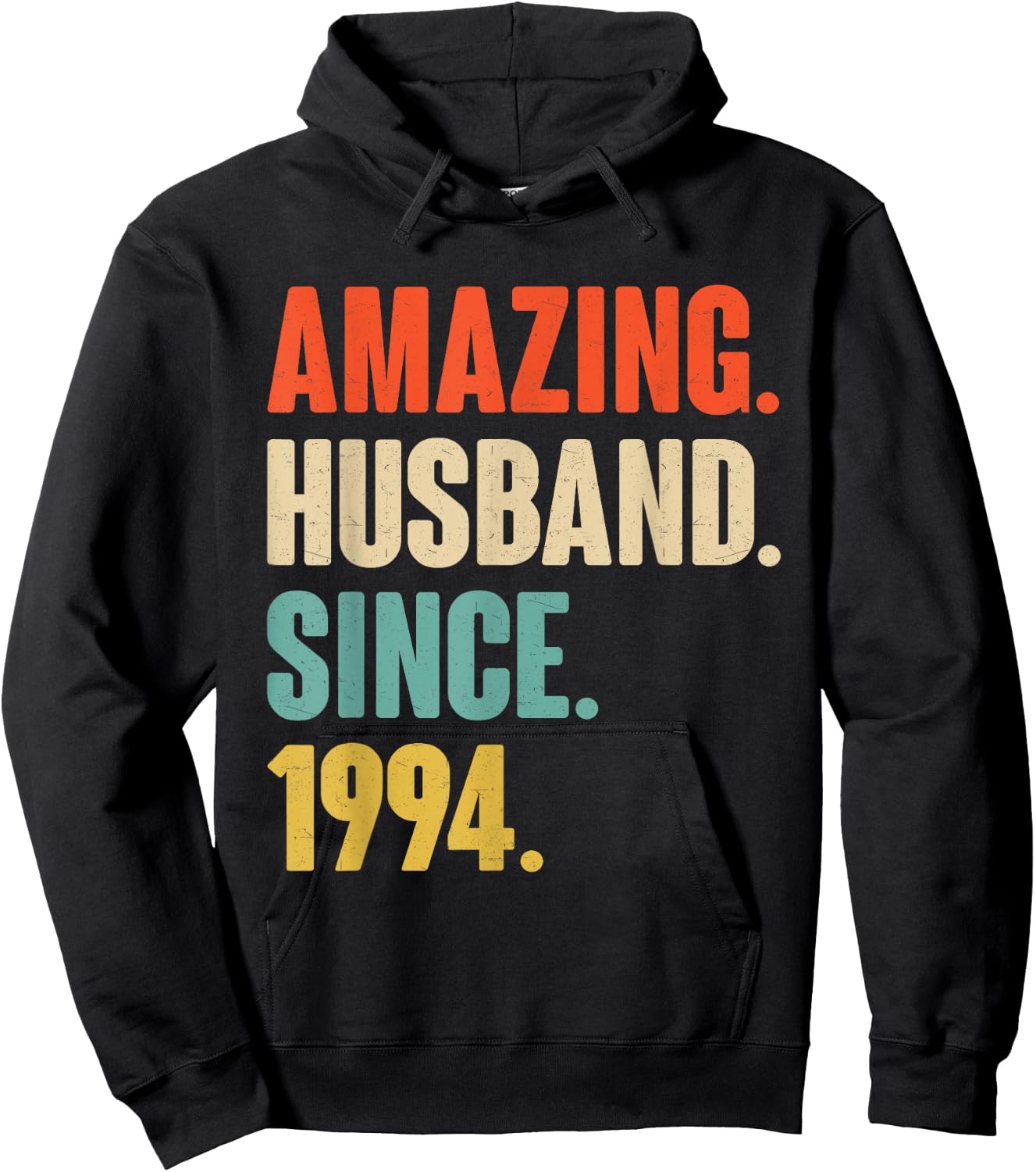 31st Wedding Anniversary Amazing Husband Since 1994 Hoodie - Hoodie | Black