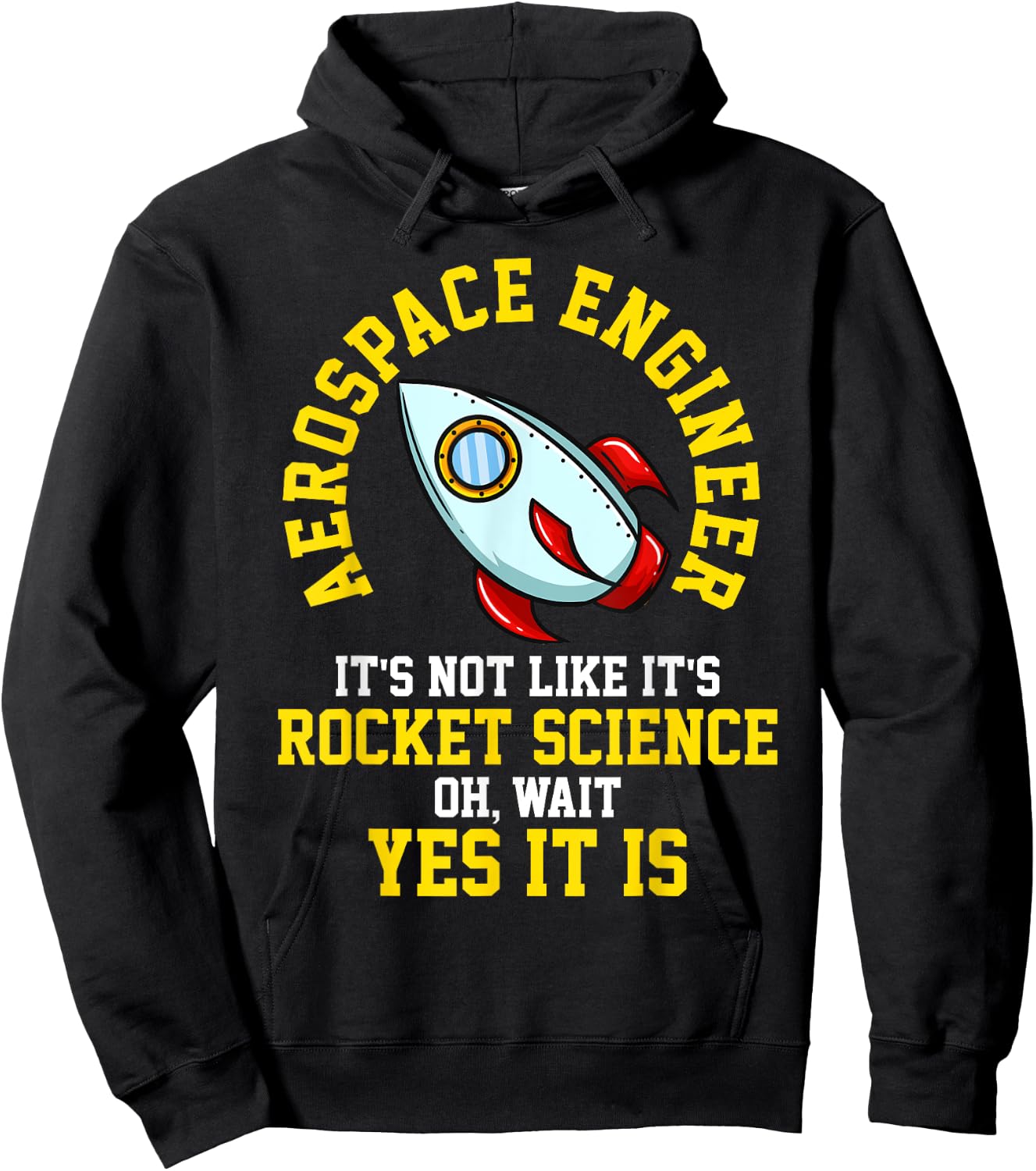 Aerospace Engineer Rocket Science Engineering Gift Hoodie - Hoodie | Black