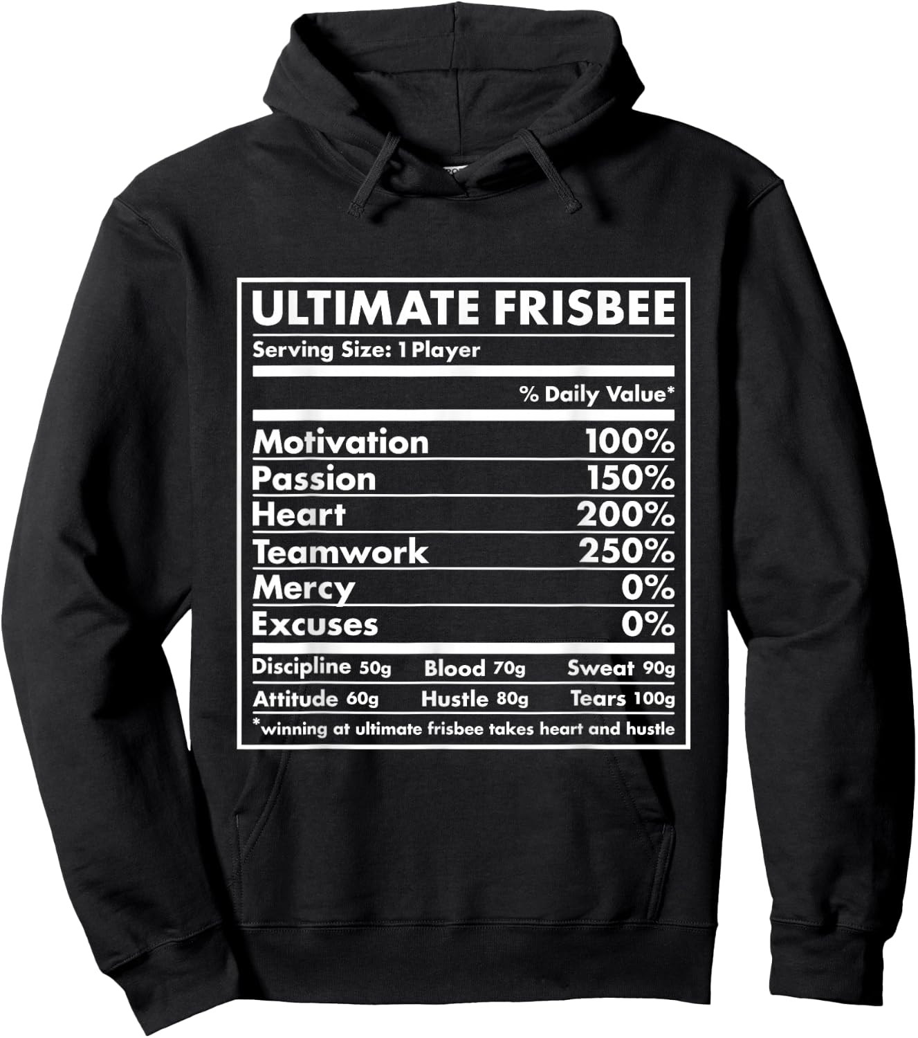 Sport Nutrition Ultimate Frisbee Hoodie - Hoodie | Black