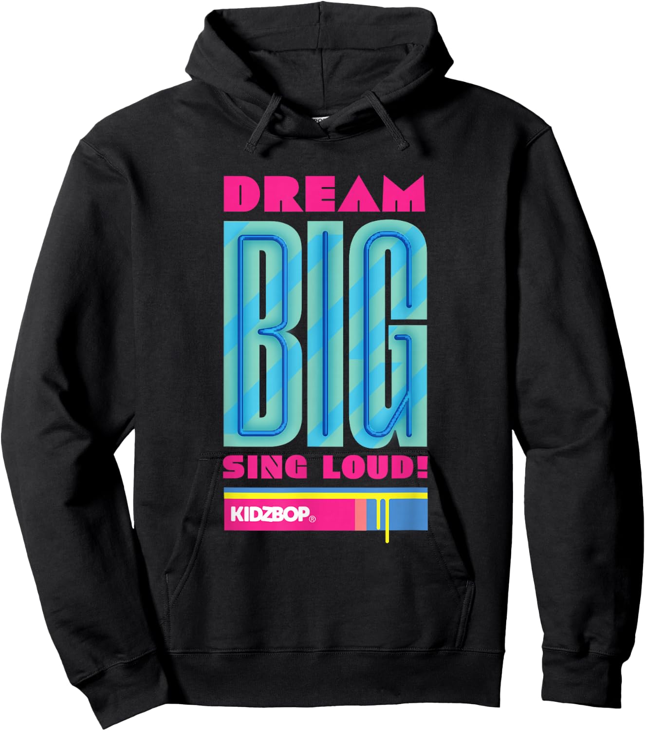 KIDZ BOP - Dream Big Sing Loud (Blue) Hoodie - Hoodie | Black