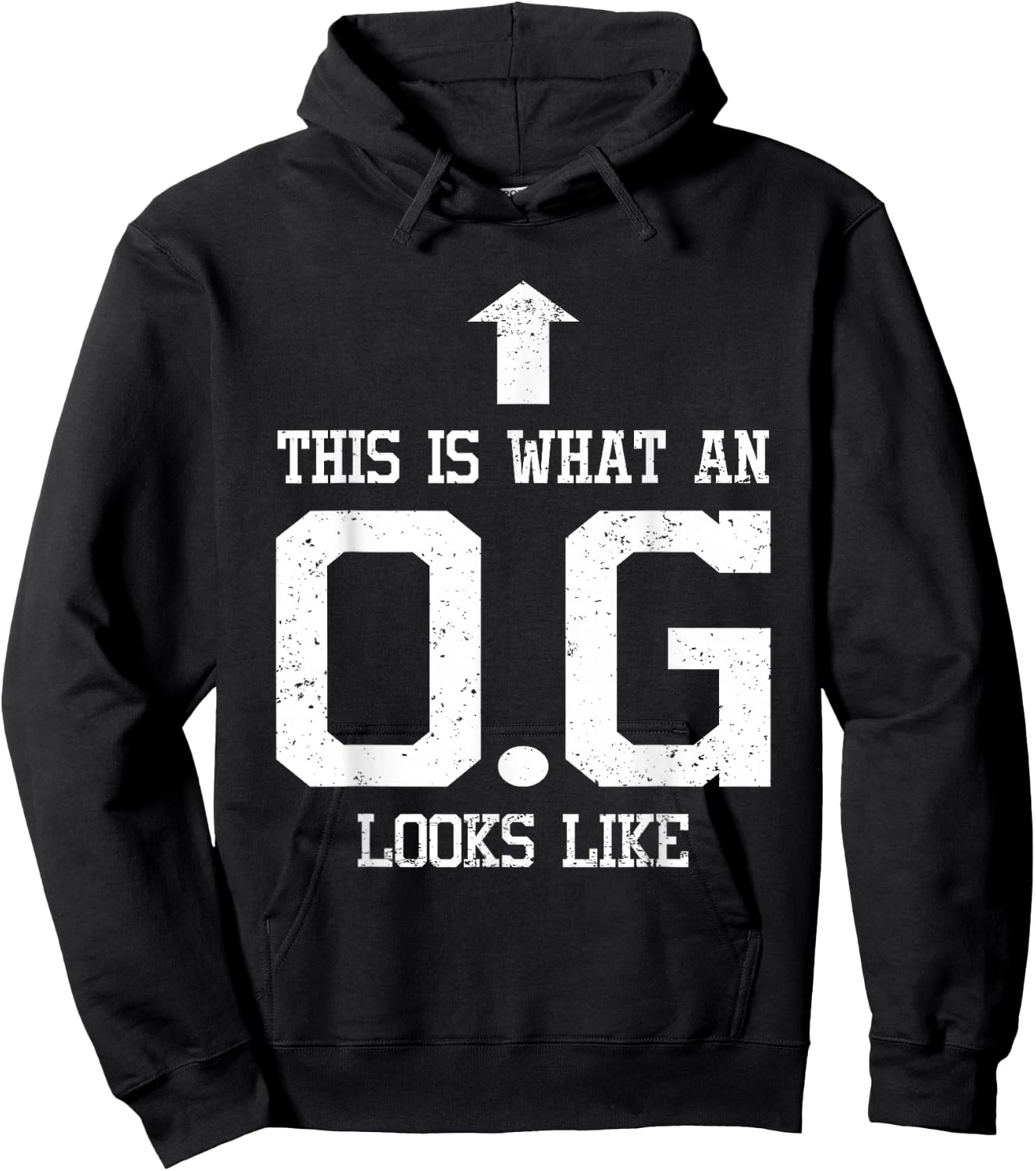 OG Shirt Original Gangster Gift Dad Grandpa Uncle Hoodie - Hoodie | Black
