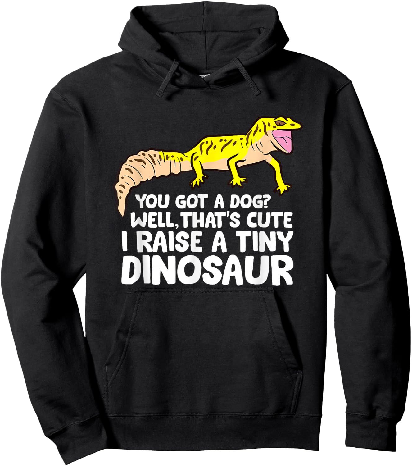 Leopard Gecko Owner I Raise A Tiny Leopard Gecko Small Hoodie - Hoodie | Black
