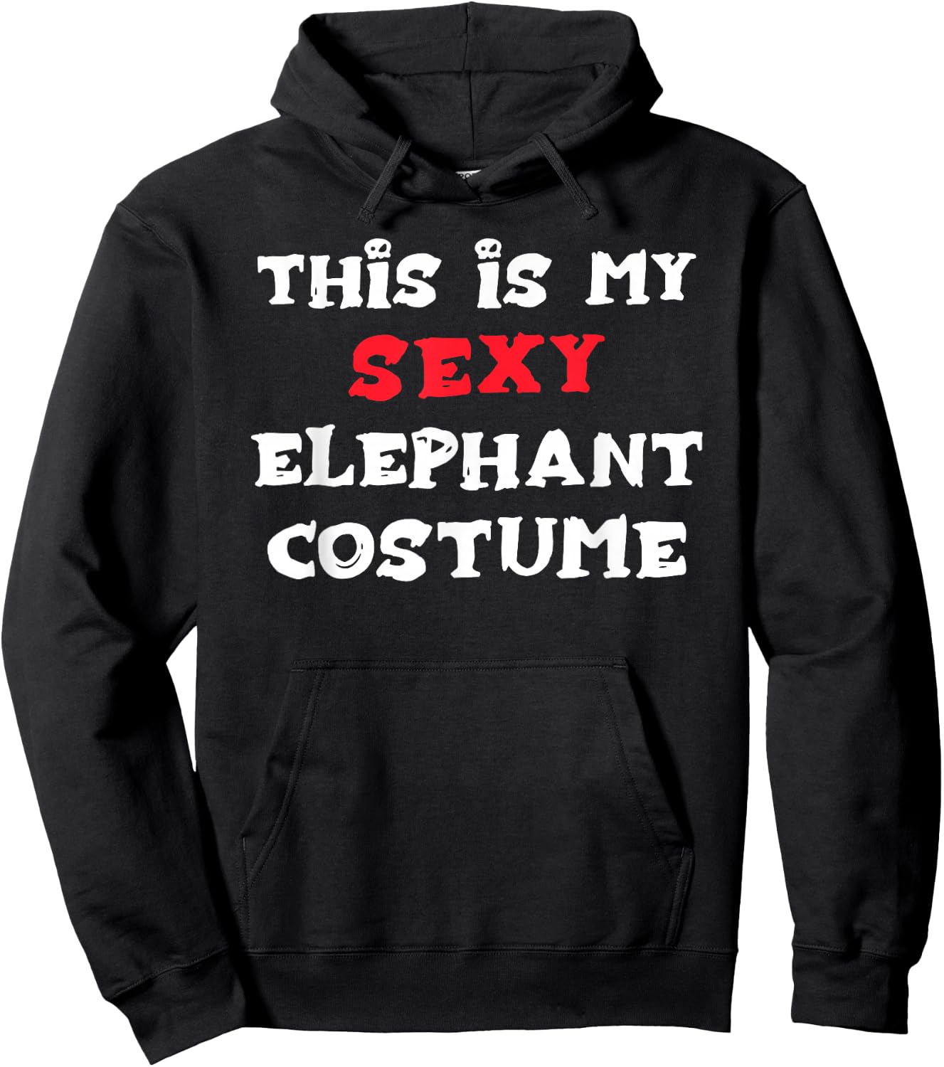 This is my Sexy ELEPHANT Costume Simple Halloween Hoodie - Hoodie | Black