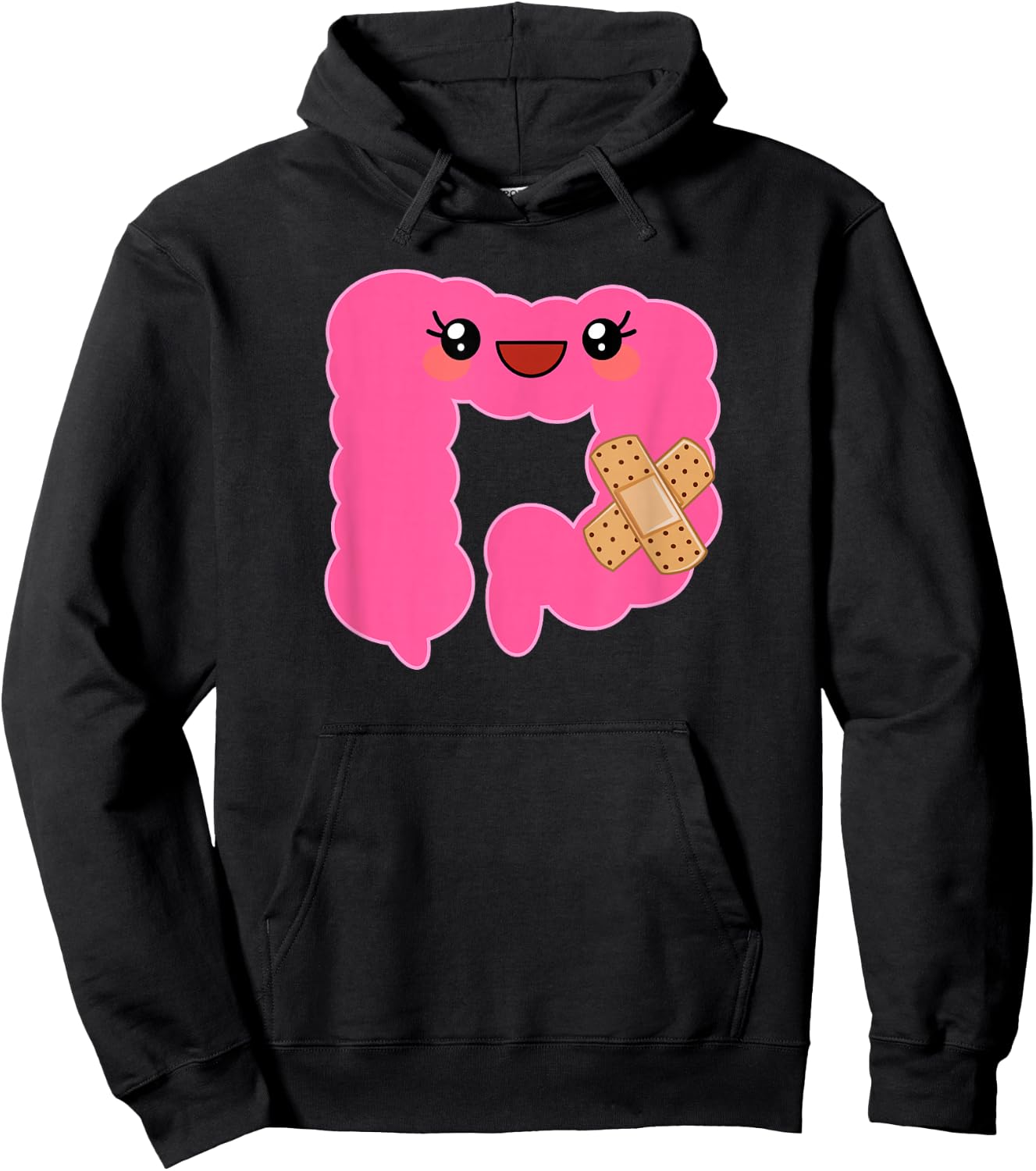 Funny Colon Crohns Disease Colitis Surgery Gift - Funny Colon - Adult - Black - Small - Short Sleeve - Cotton 60% Polyester 40% Hoodie - Hoodie | Black