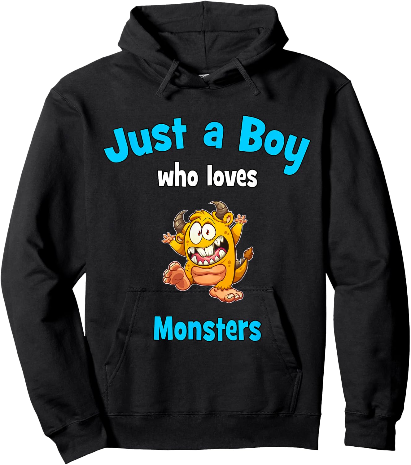 Boys Monster | Kids Monster Hoodie - Hoodie | Black